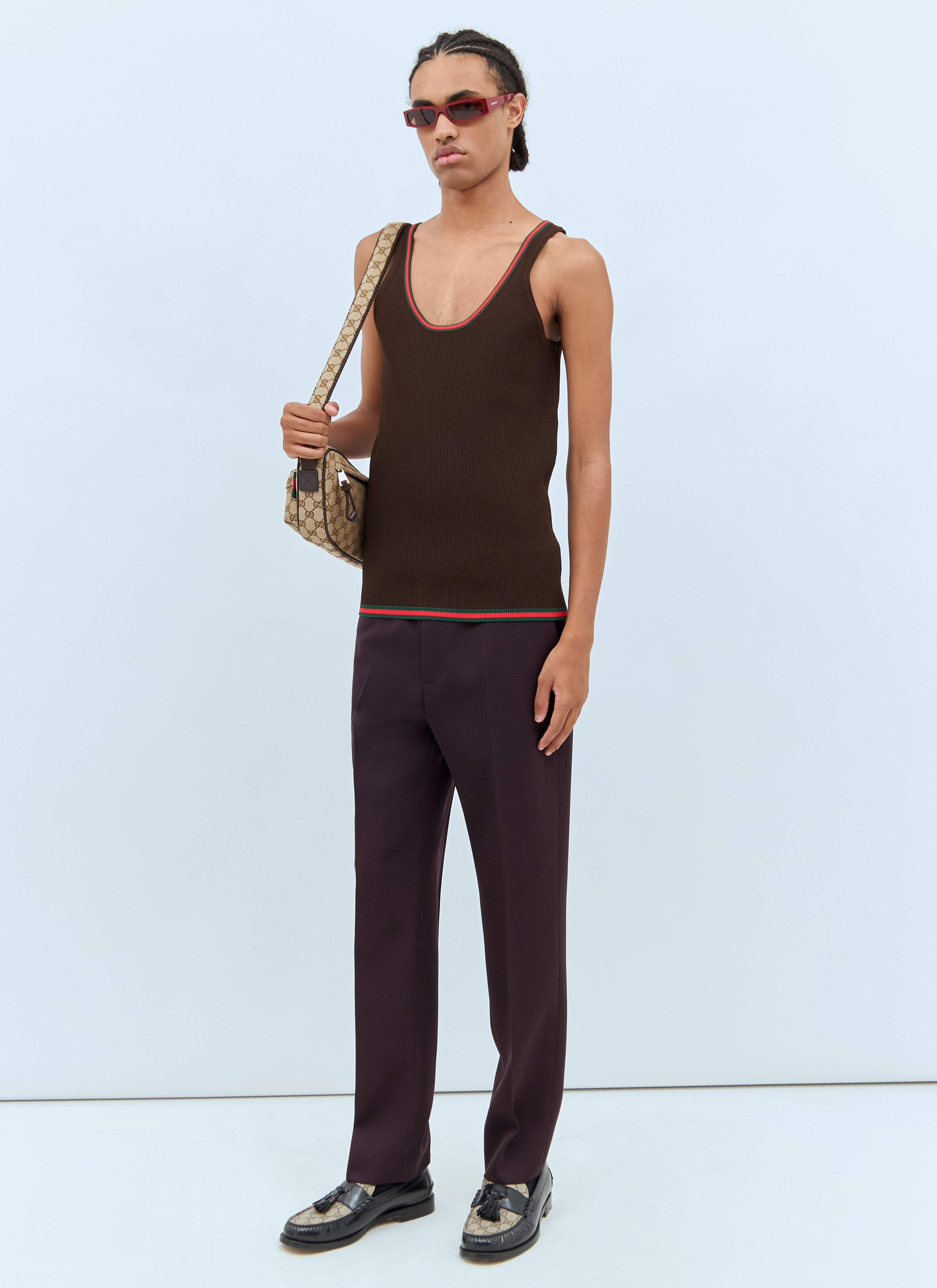 Gucci Men Web Tank Top - 2