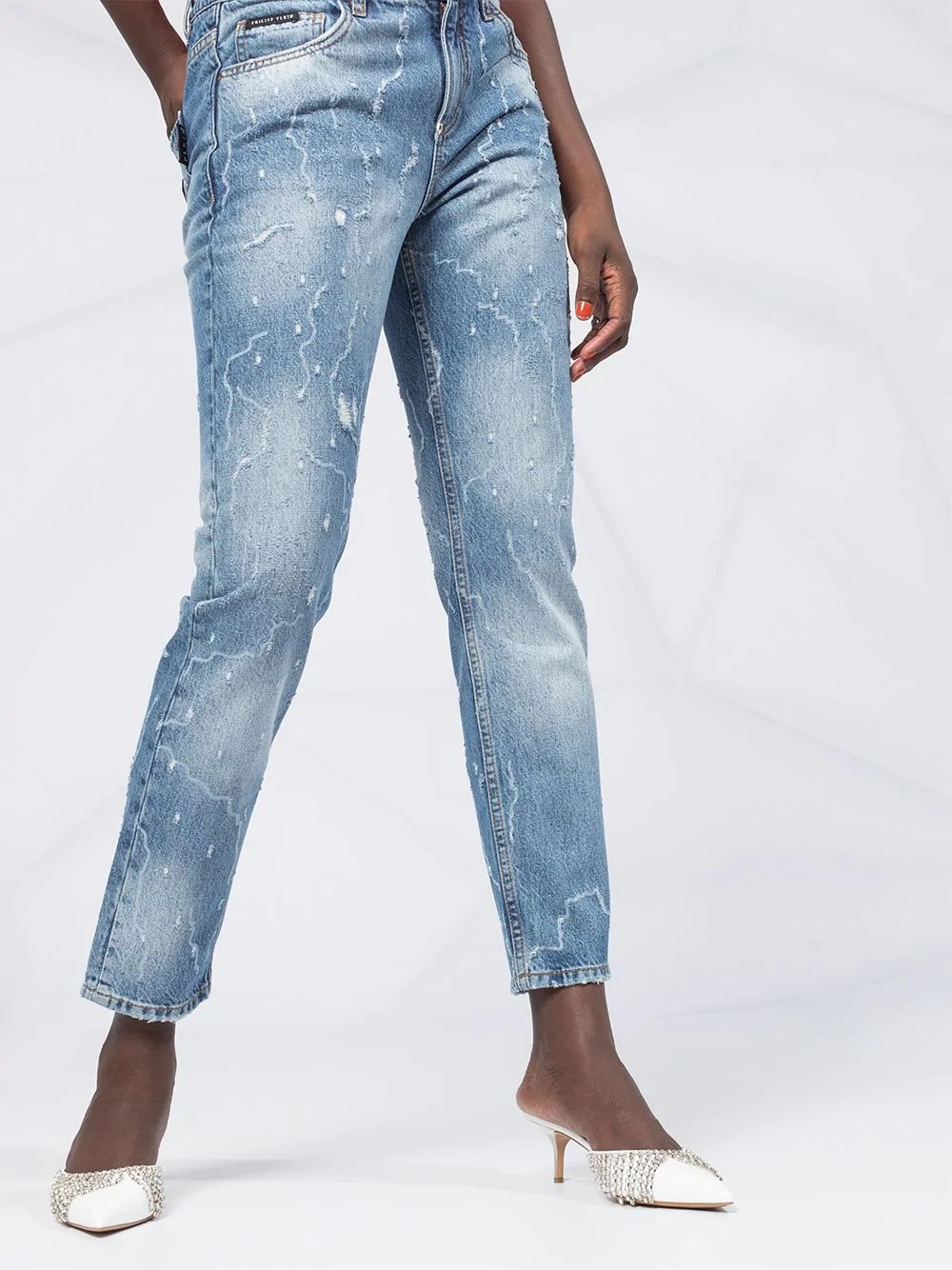 mid-rise boyfriend fit jeans - 5