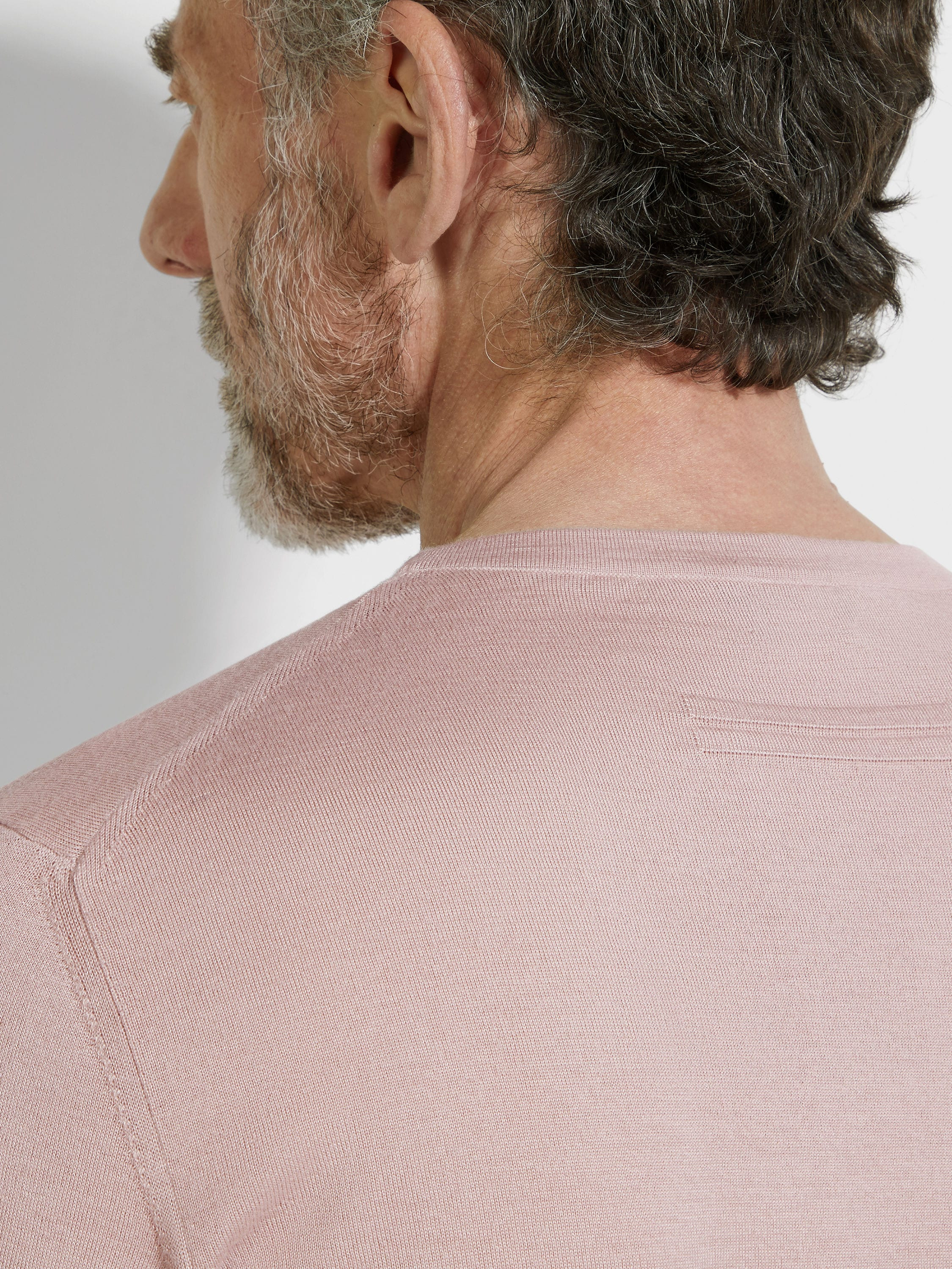 LIGHT PINK MÉLANGE CASHSETA CREWNECK - 2