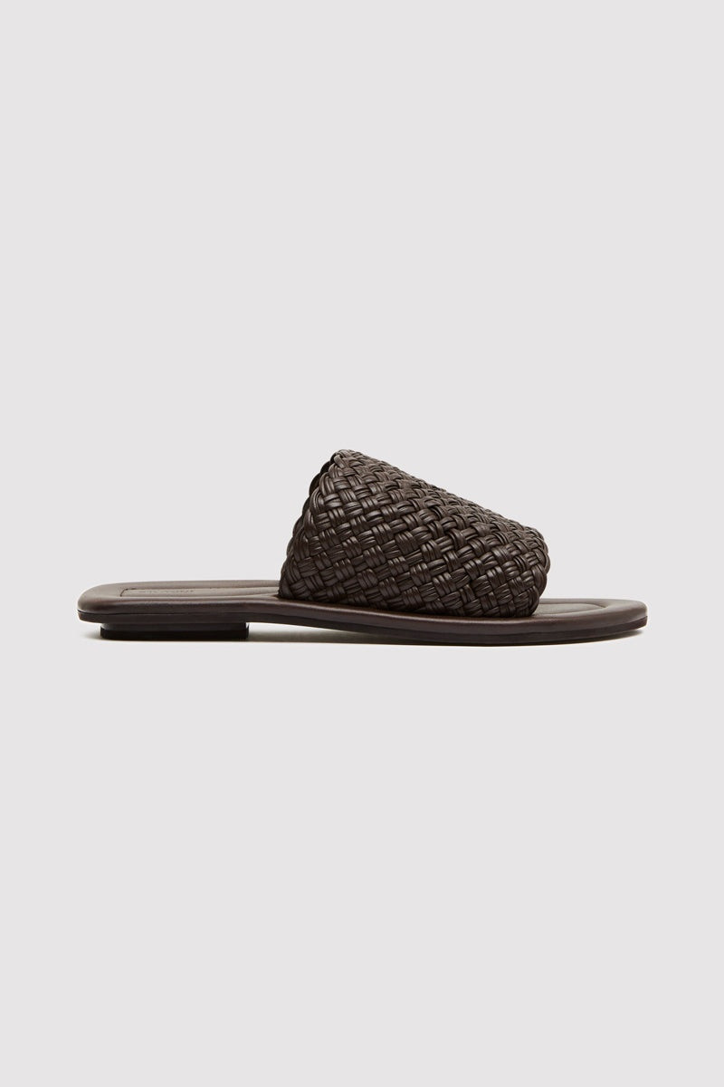 Woven Minimal Slide - Chocolate - 1