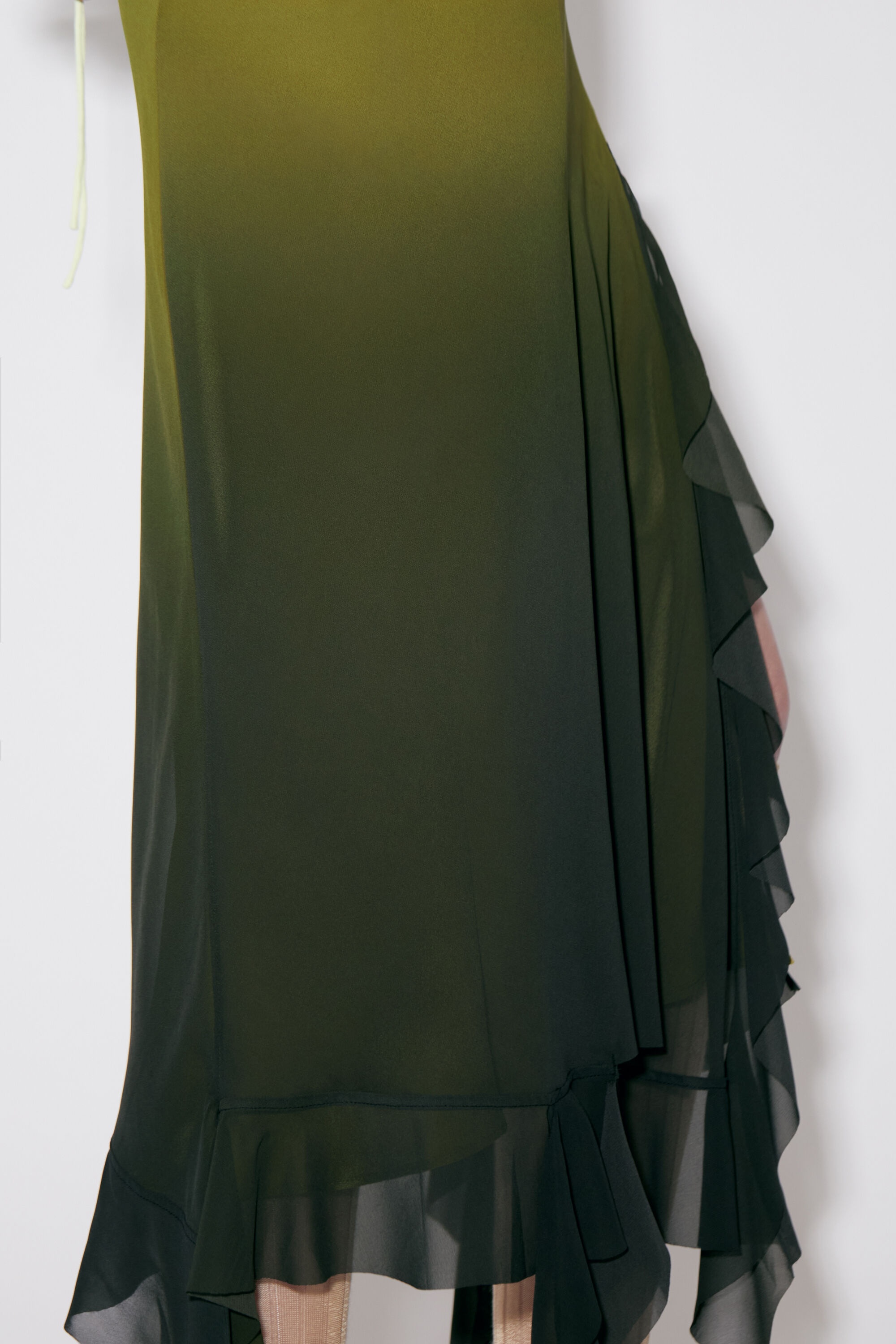 Ruffle strap dress - Green - 5