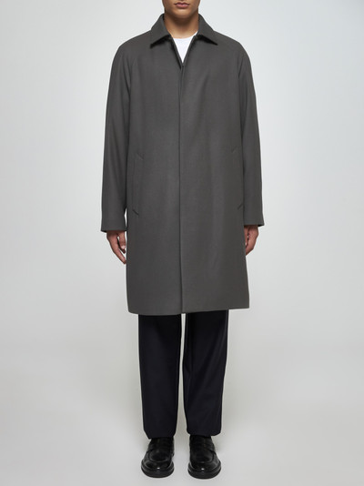 GIORGIO ARMANI Single-breasted wool coat outlook