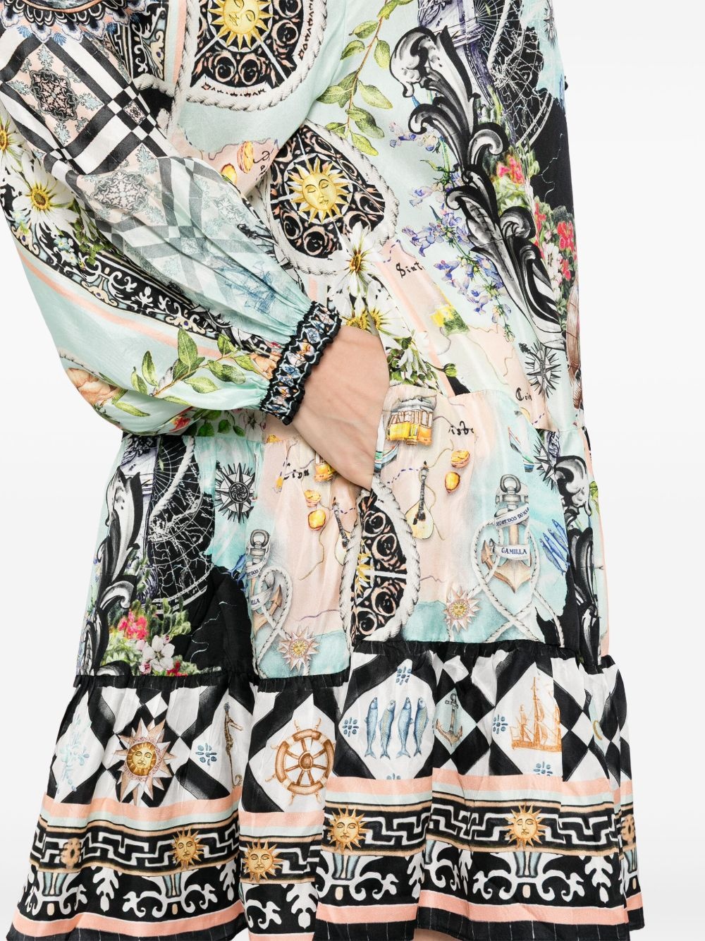 Folk Afloat mini dress - 5