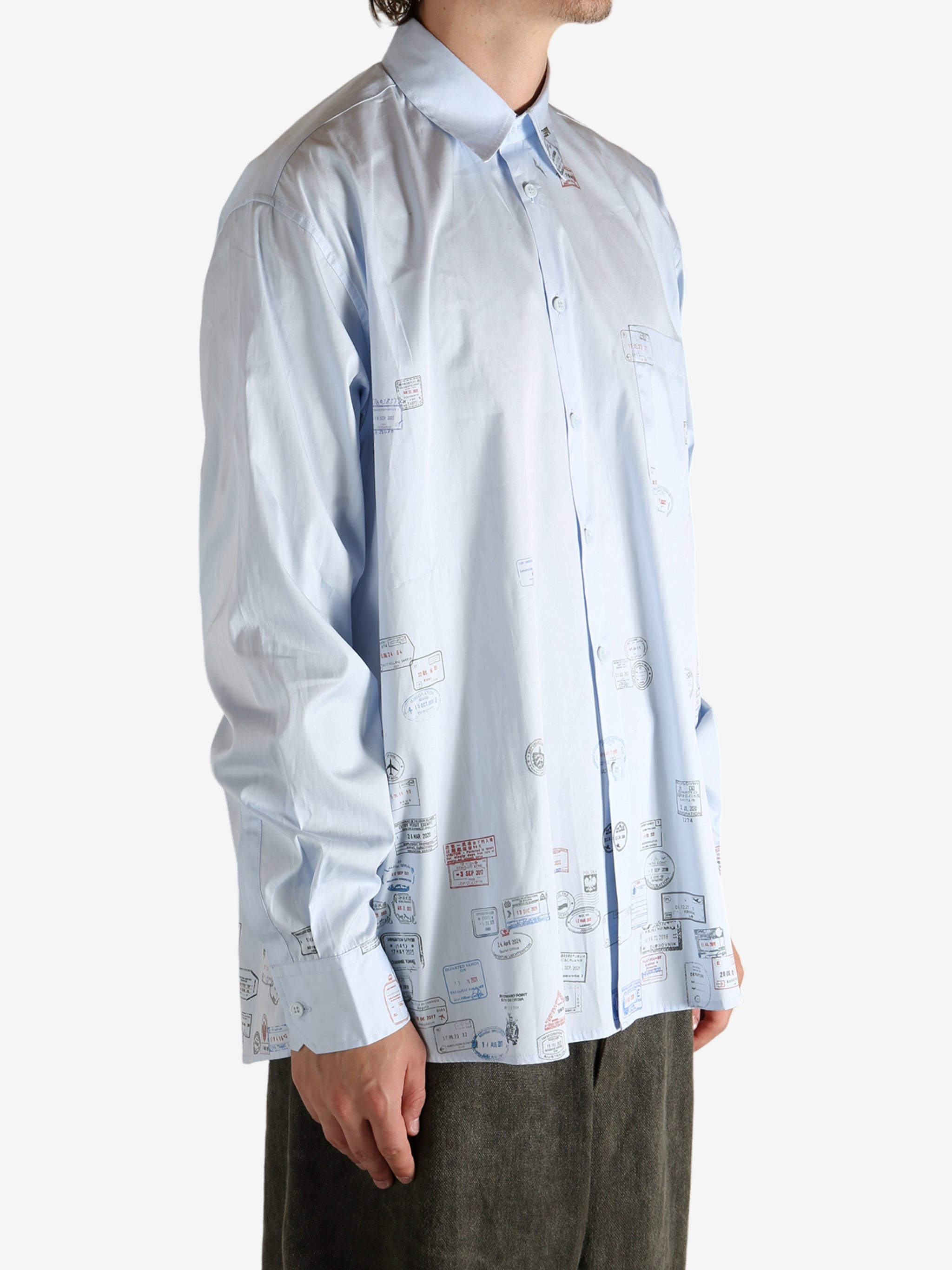 VETEMENTS - Men Passport Stamps Shirt - 2