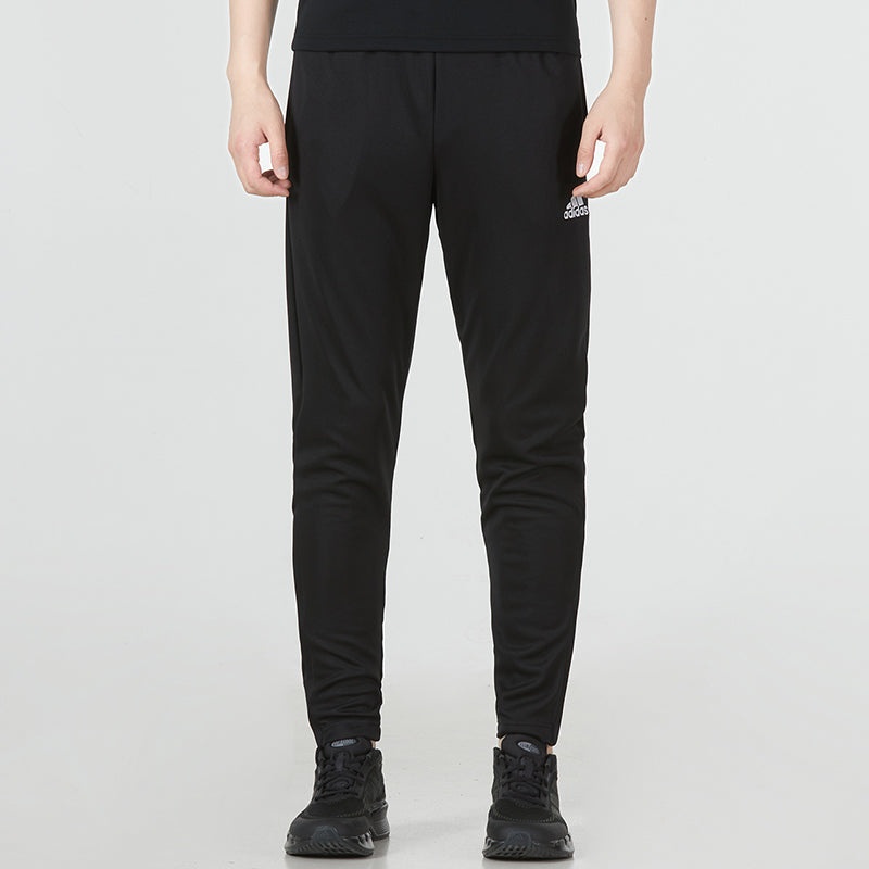 Men's adidas Solid Color Pants Zipper Casual Sports Pants/Trousers/Joggers Black HC0332 - 3