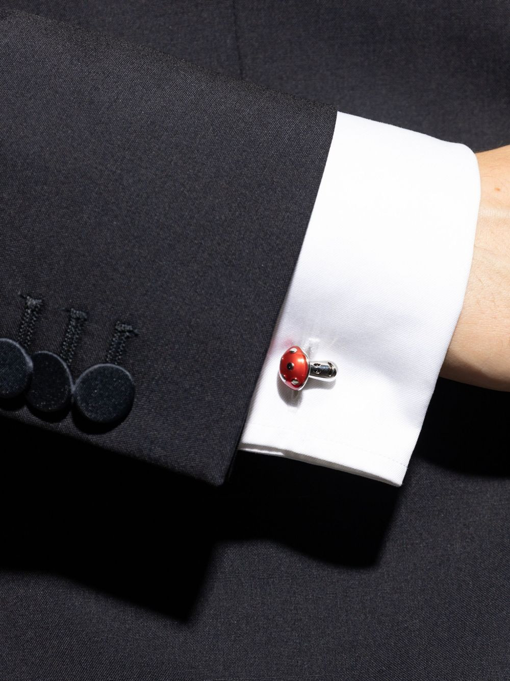 mushroom-design cufflinks - 4