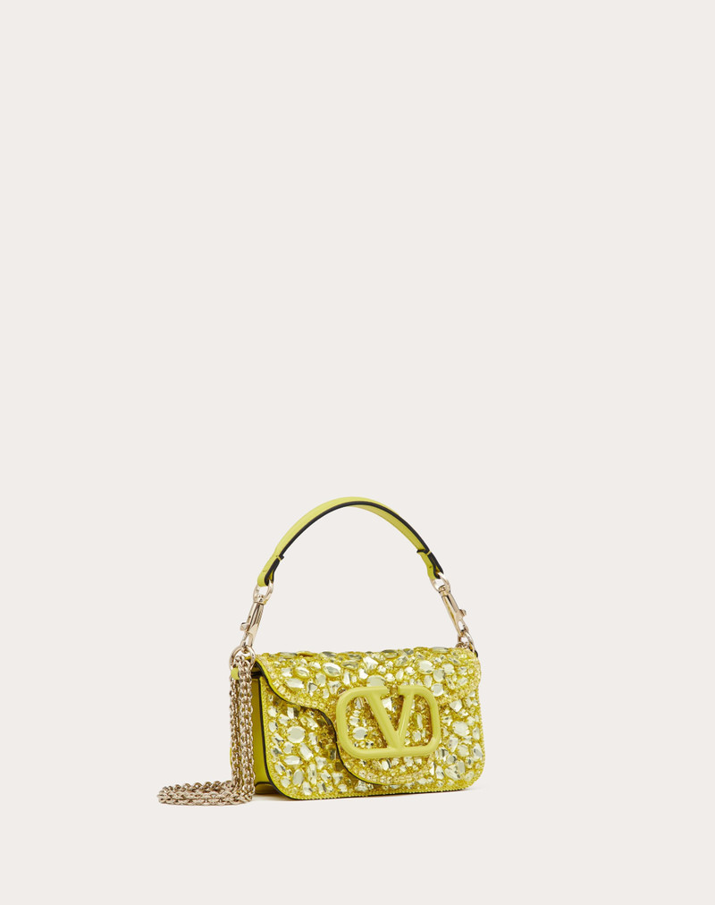 Valentino SMALL LOCÒ SHOULDER BAG WITH CRYSTALS outlook