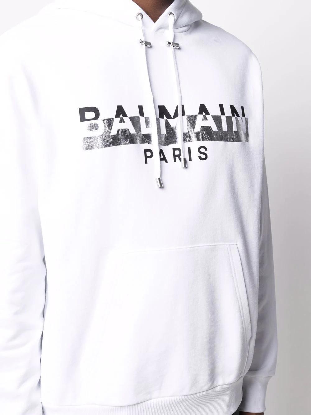 logo-print drawstring hoodie - 5