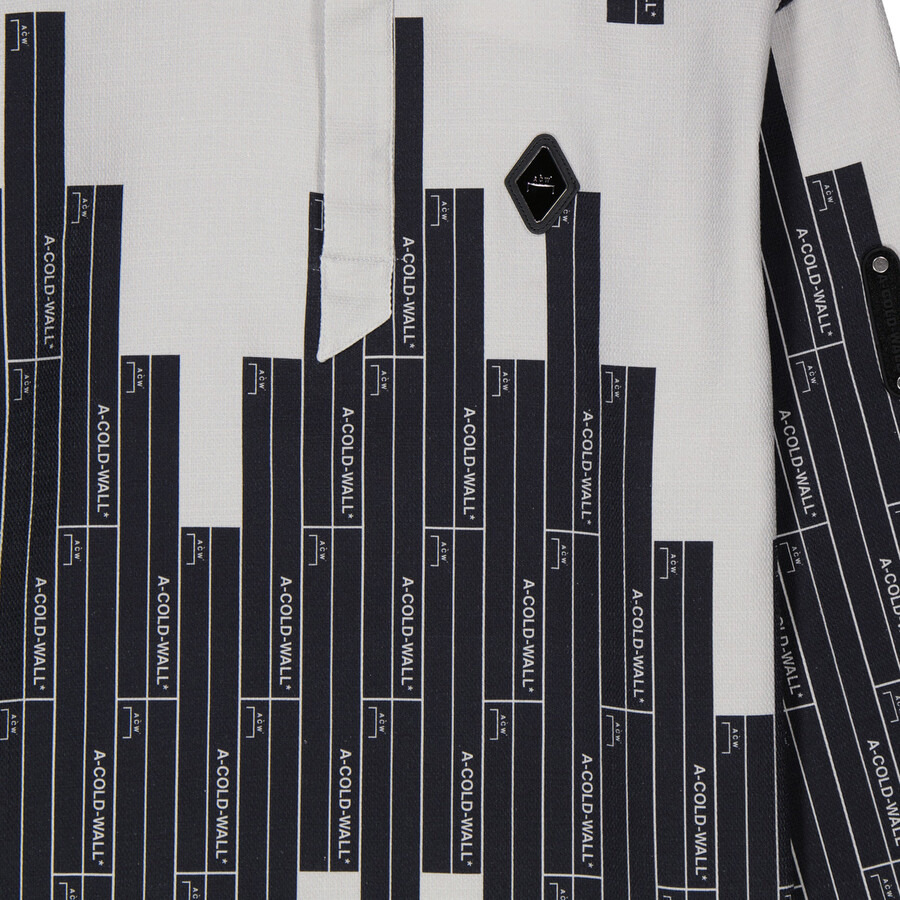 A Cold Wall Vector Monogram Long-Sleeve Cotton Polo Shirt - 7