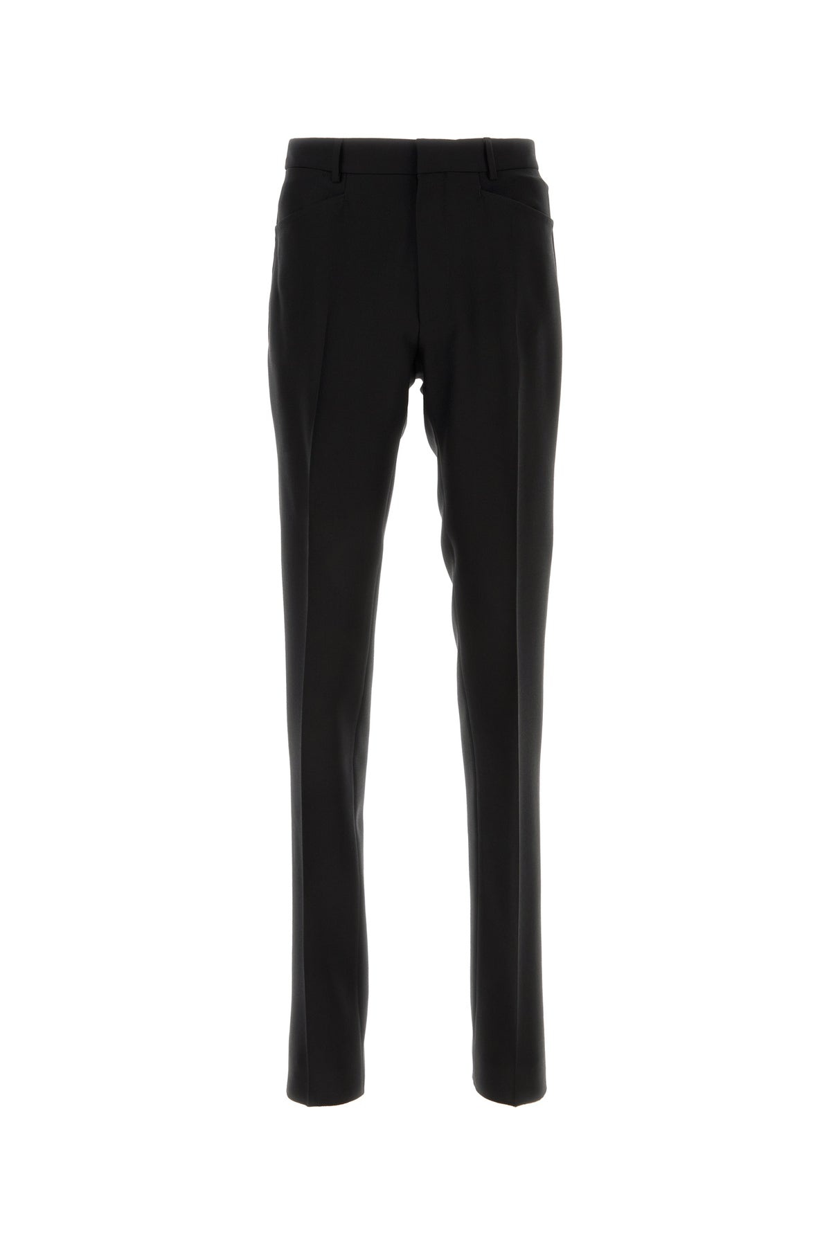 Black wool blend pant - 1