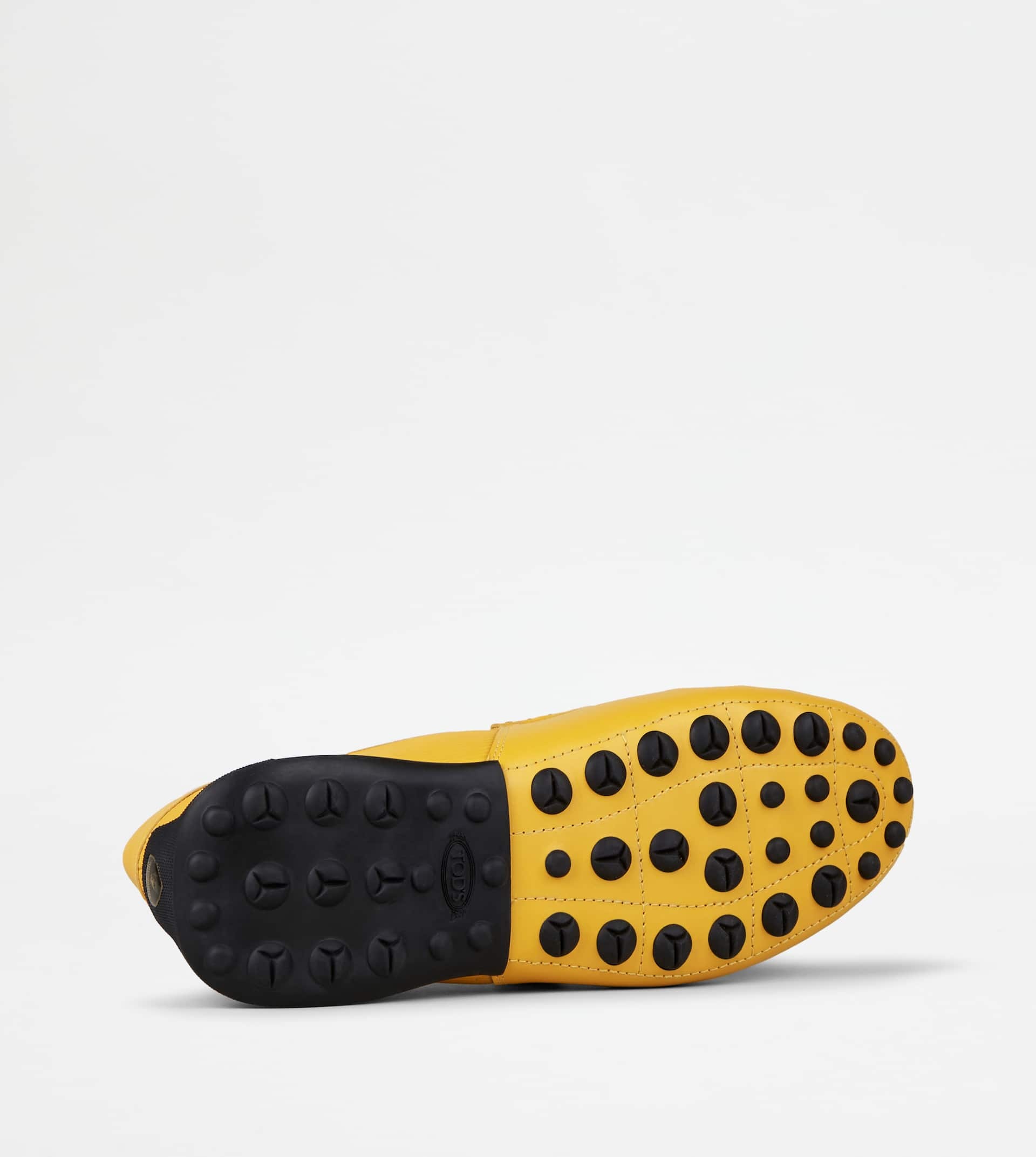 LOAFERS IN LEATHER - YELLOW, BLACK - 4