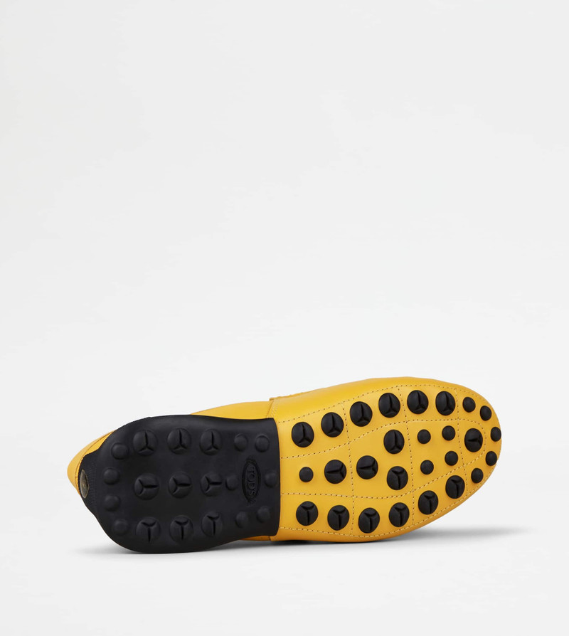 LOAFERS IN LEATHER - YELLOW, BLACK 4