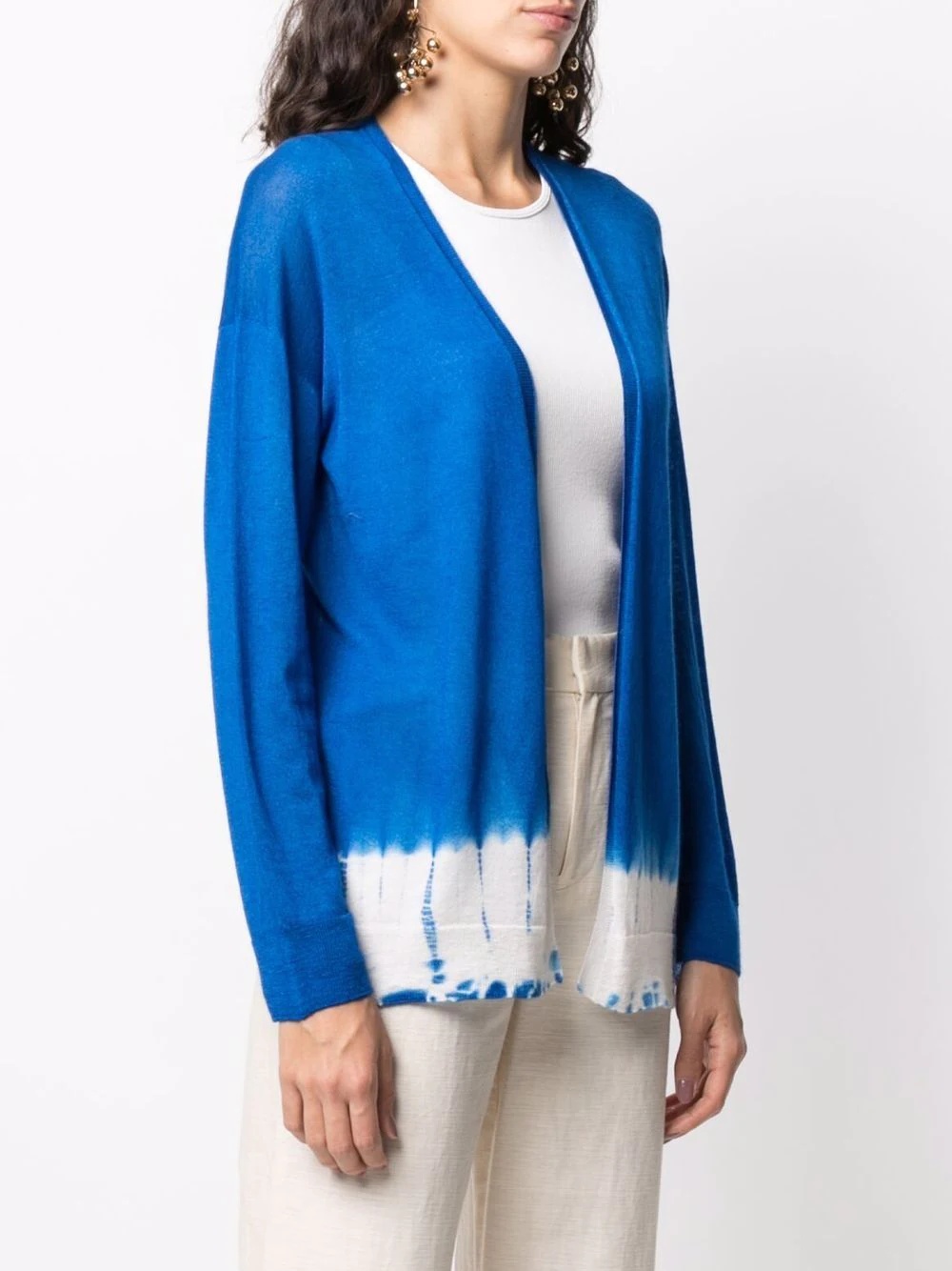 tie-dye print cashmere sweater - 3