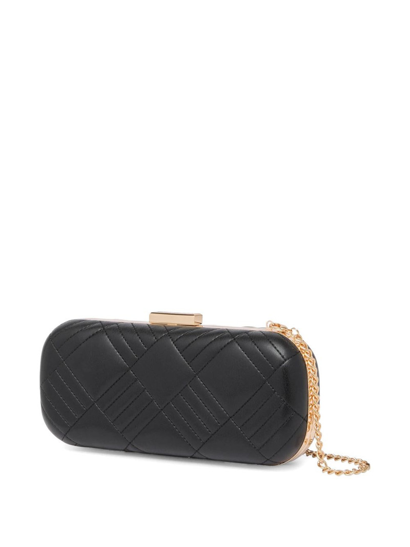 Moschino quilted embellishment clutch bag outlook