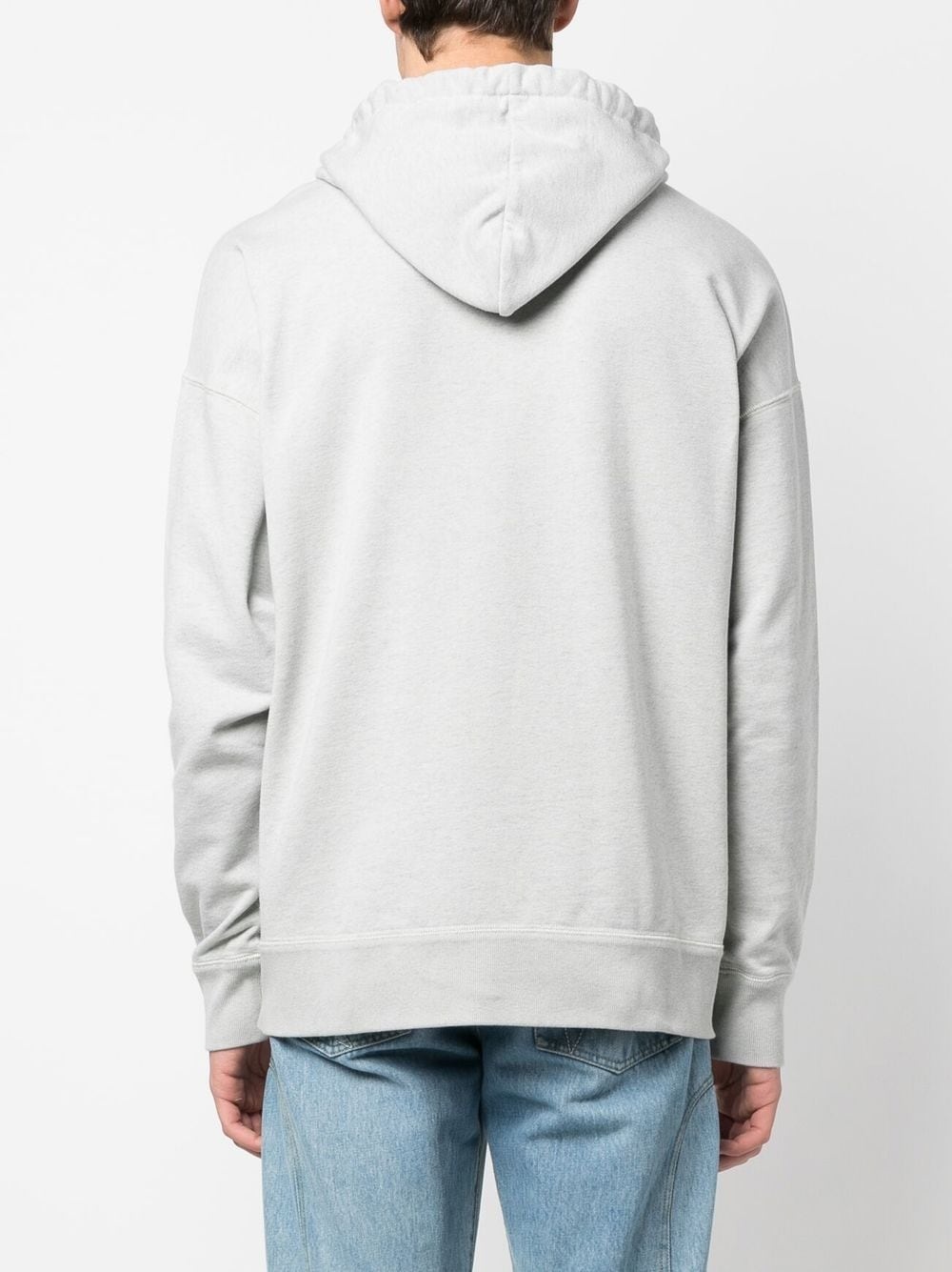 Miley flocked-logo hoodie - 4