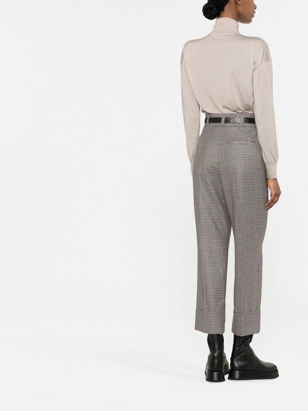 ribbed-knit roll neck sweater - 4