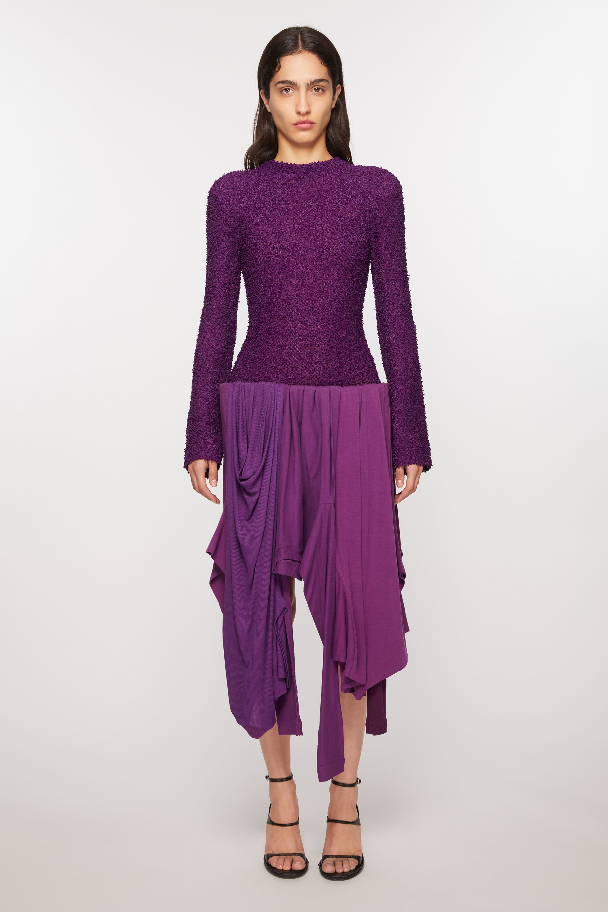 Layered dress - Bright purple - 2