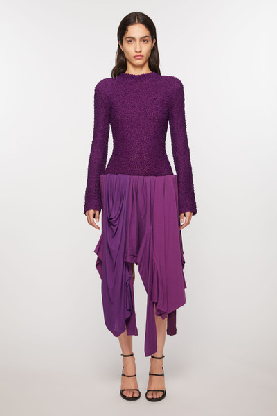 Acne Studios Layered dress - Bright purple outlook