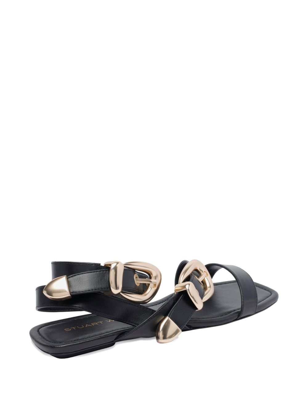 leather flat sandals - 3