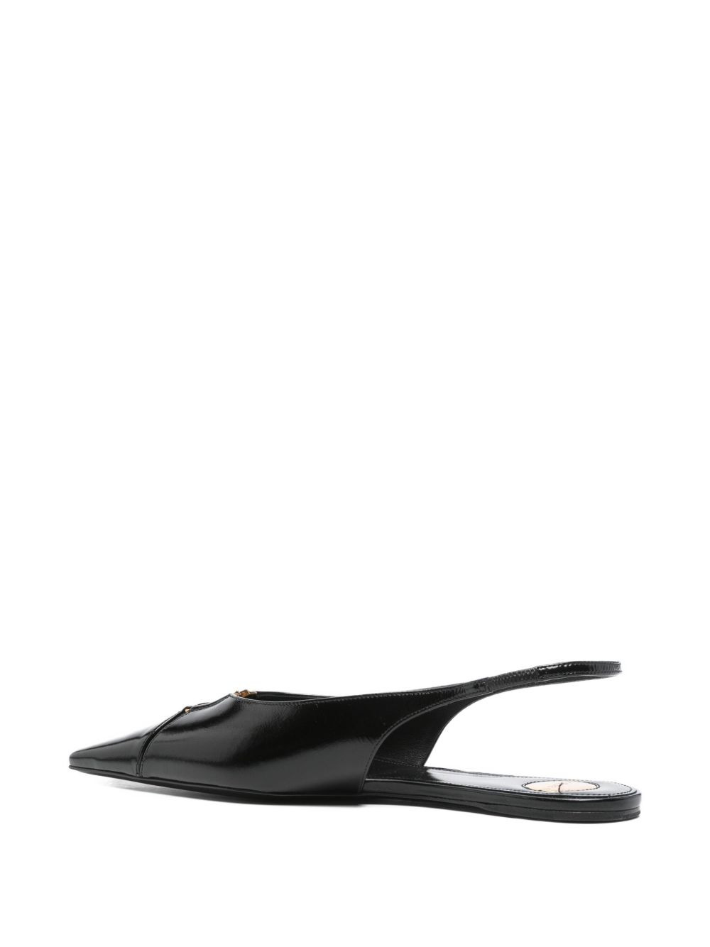 Babylone slingback pointed-toe flats - 3