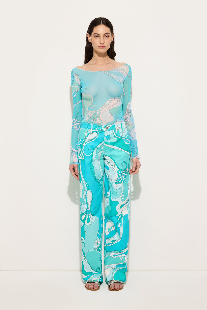 PUCCI ORCHIDEE PRINT TULLE TOP outlook