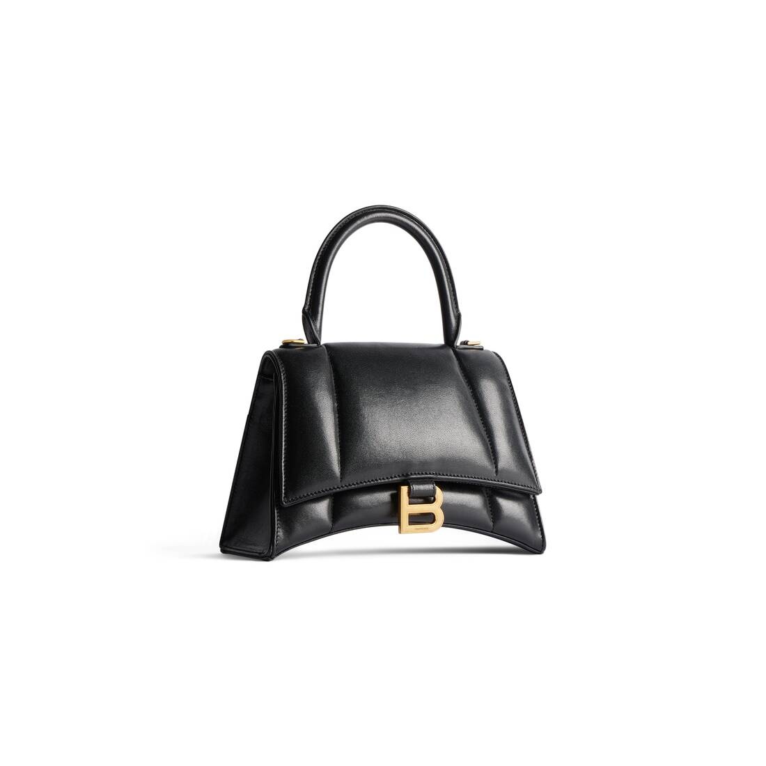 Women's Hourglass Small Handbag in Black - 2