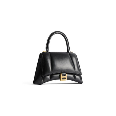 BALENCIAGA Women's Hourglass Small Handbag in Black outlook