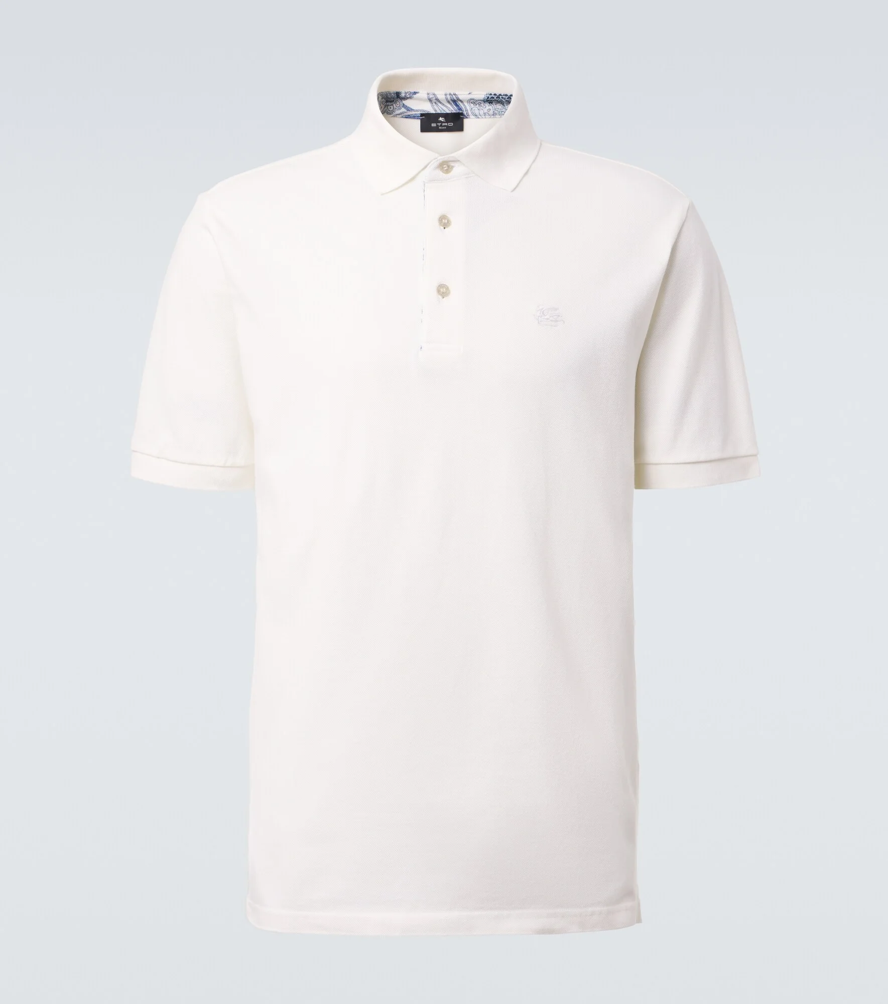Pegaso cotton piqué polo shirt - 1