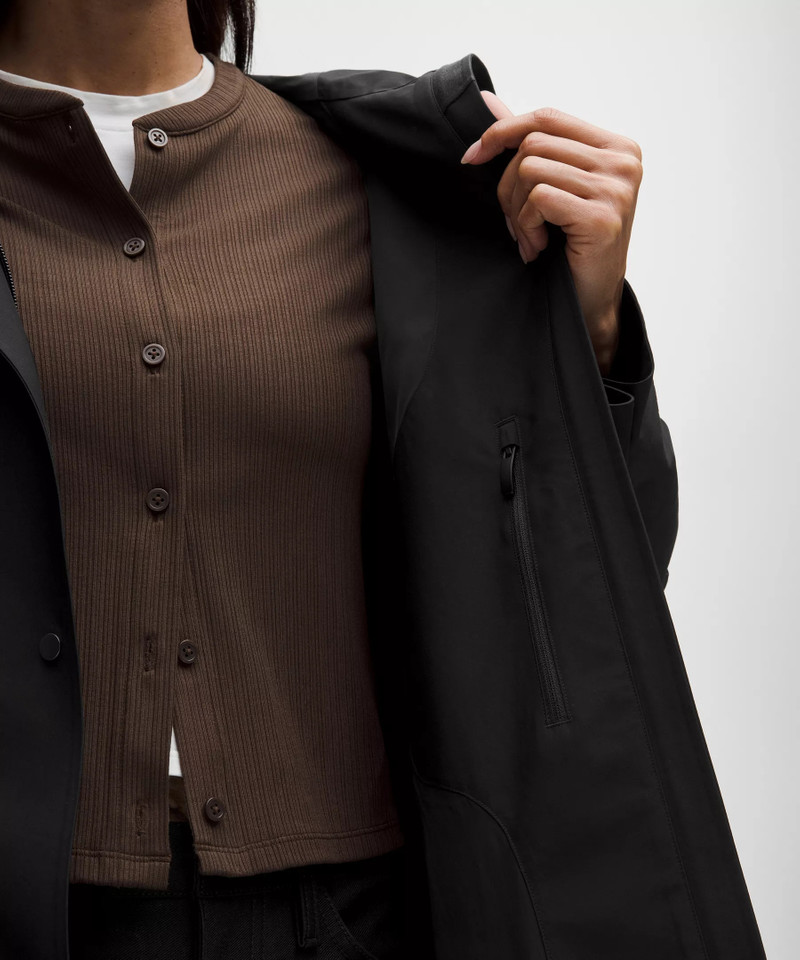 Oversized Cocoon Rain Coat 7