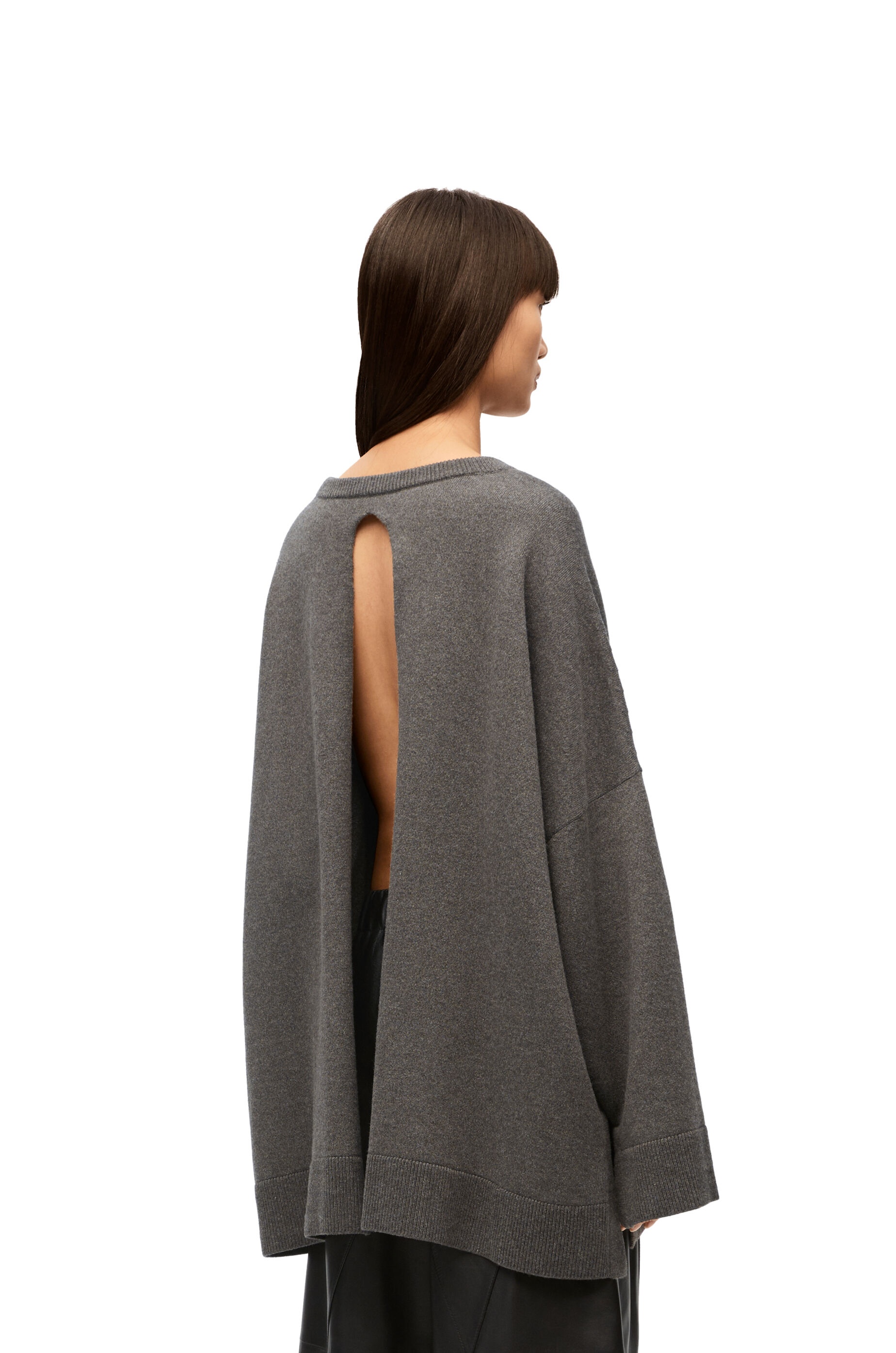 Open back sweater in cashmere - 4