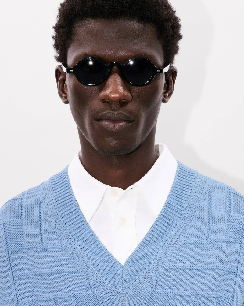 'KENZO Weave' embroidered sleeveless jumper in cotton 6