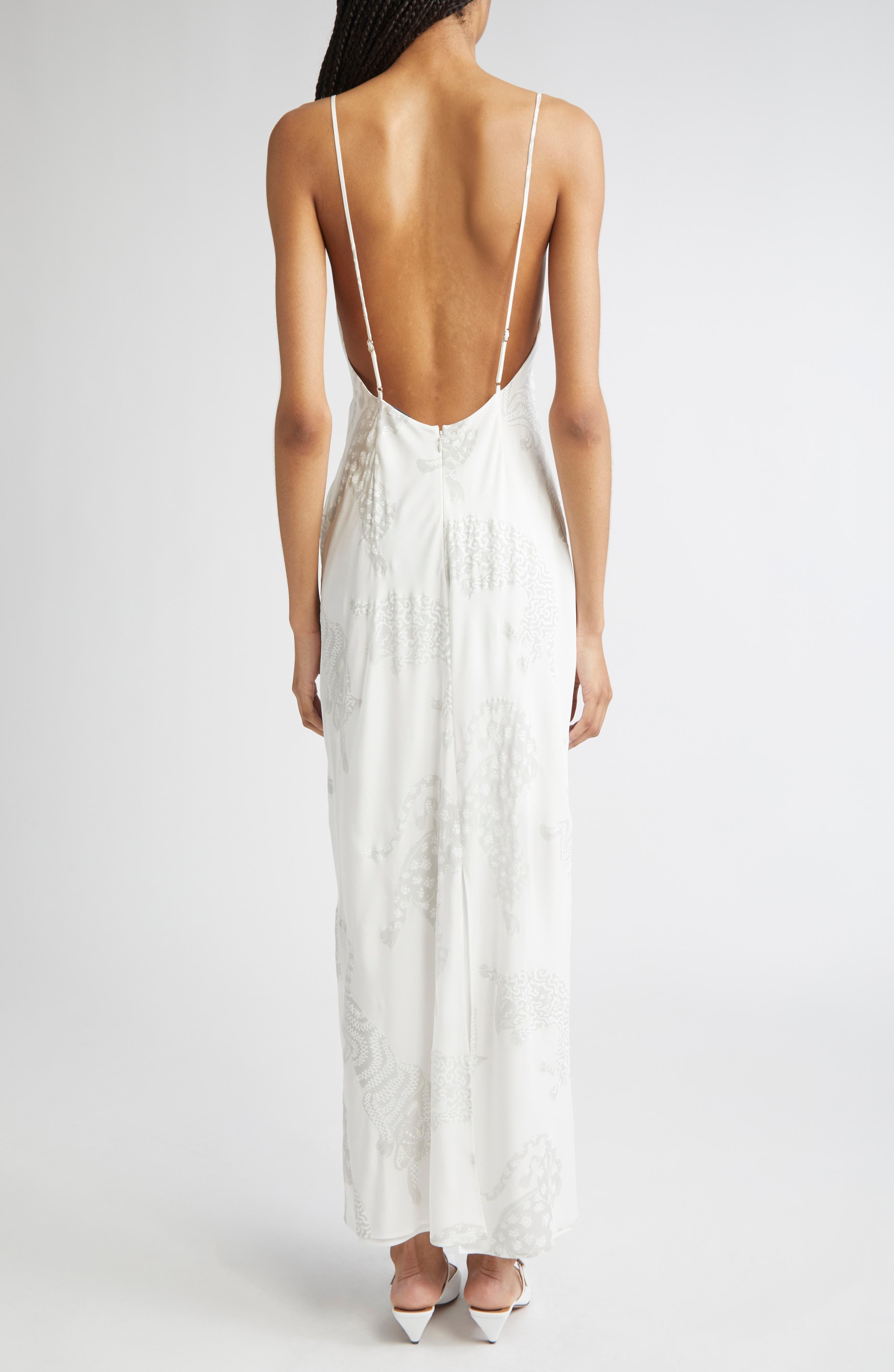 Stella McCartney Wildcat Print Silk Gown in 9500 - 2