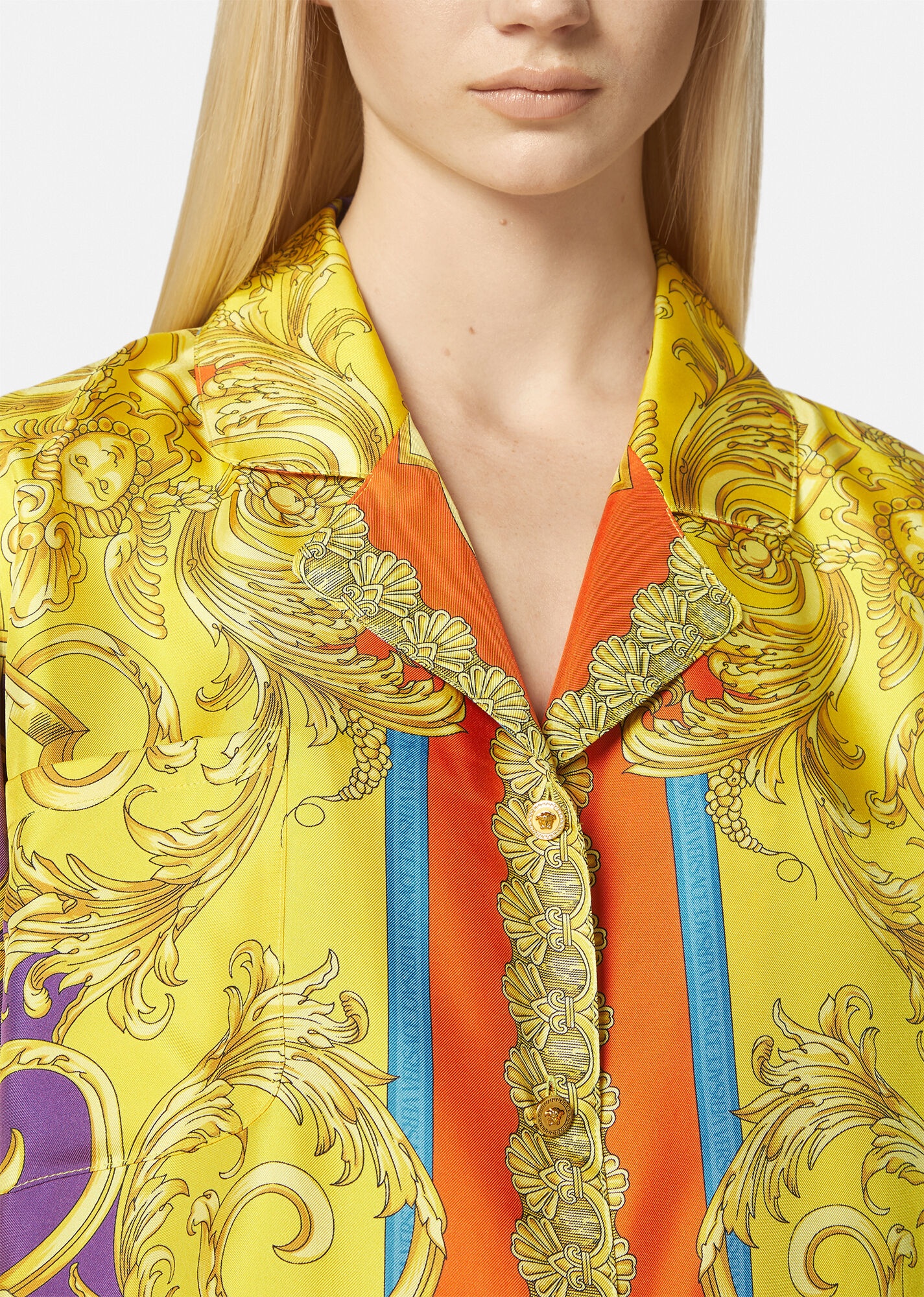 Barocco Goddess Silk Overshirt - 5
