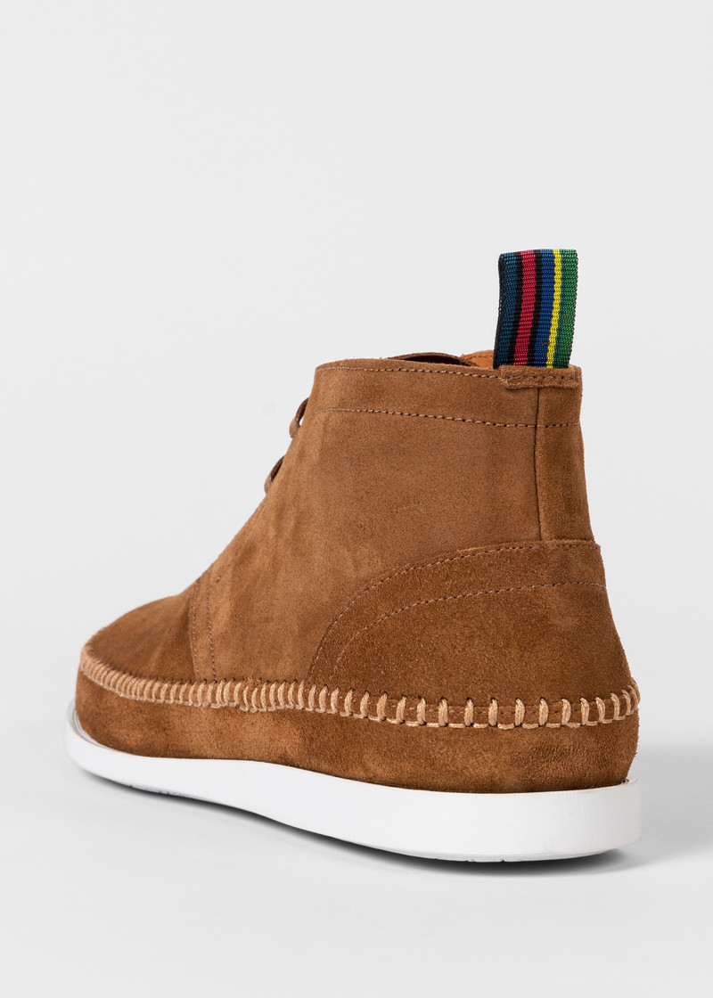 Tan Suede Leather 'Neon' Boots 5
