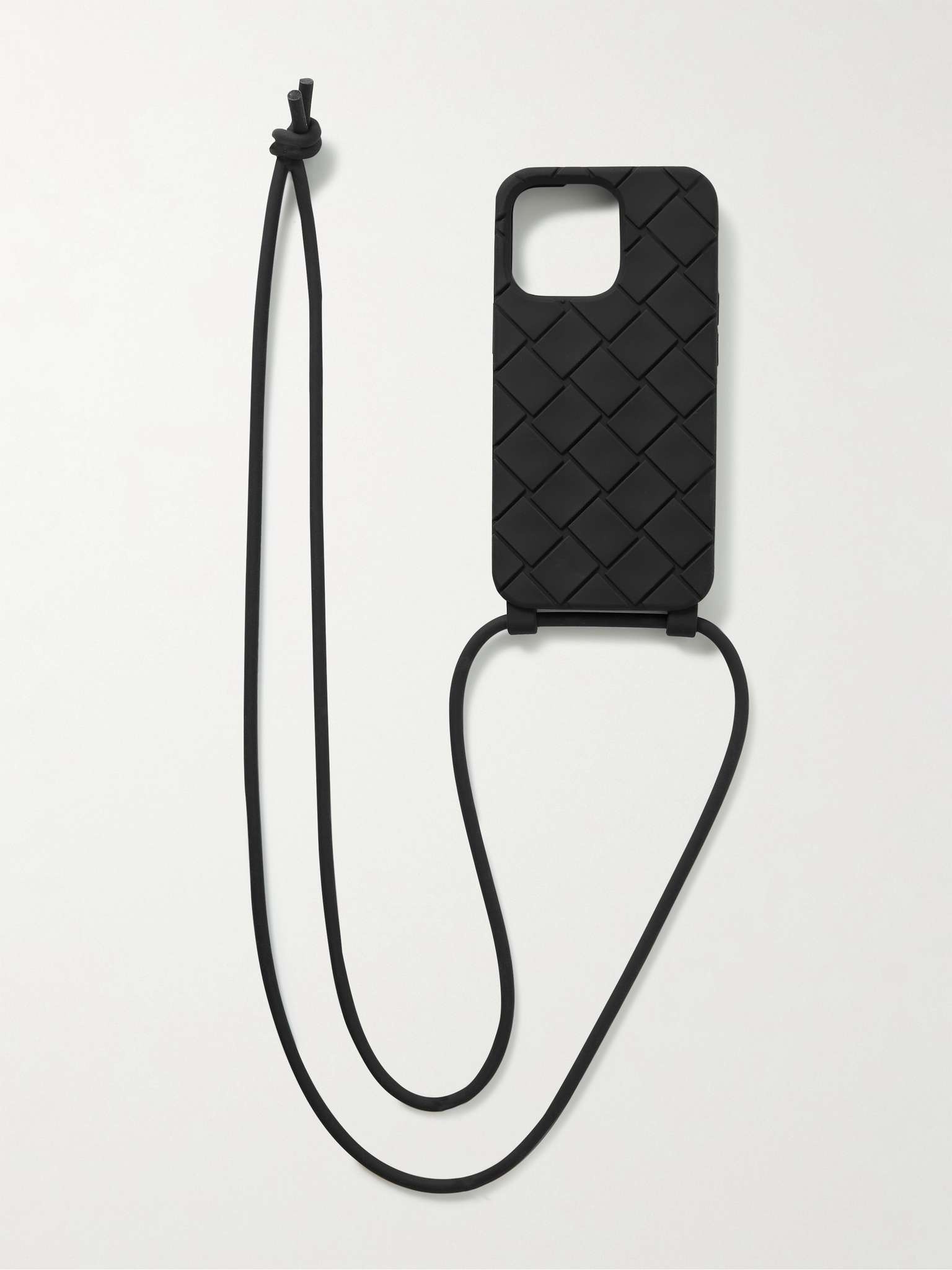 Intrecciato Rubber iPhone 13 Pro Case with Lanyard - 1