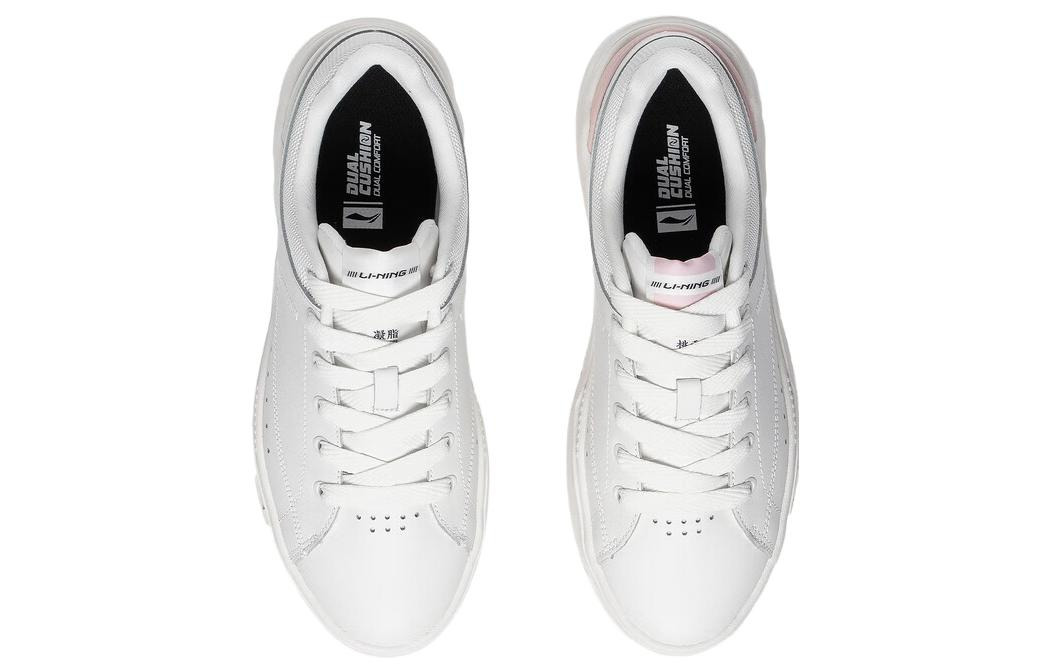 (WMNS) Li-Ning Common 70s Shoes 'White Pink' AGCT044-2 - 4