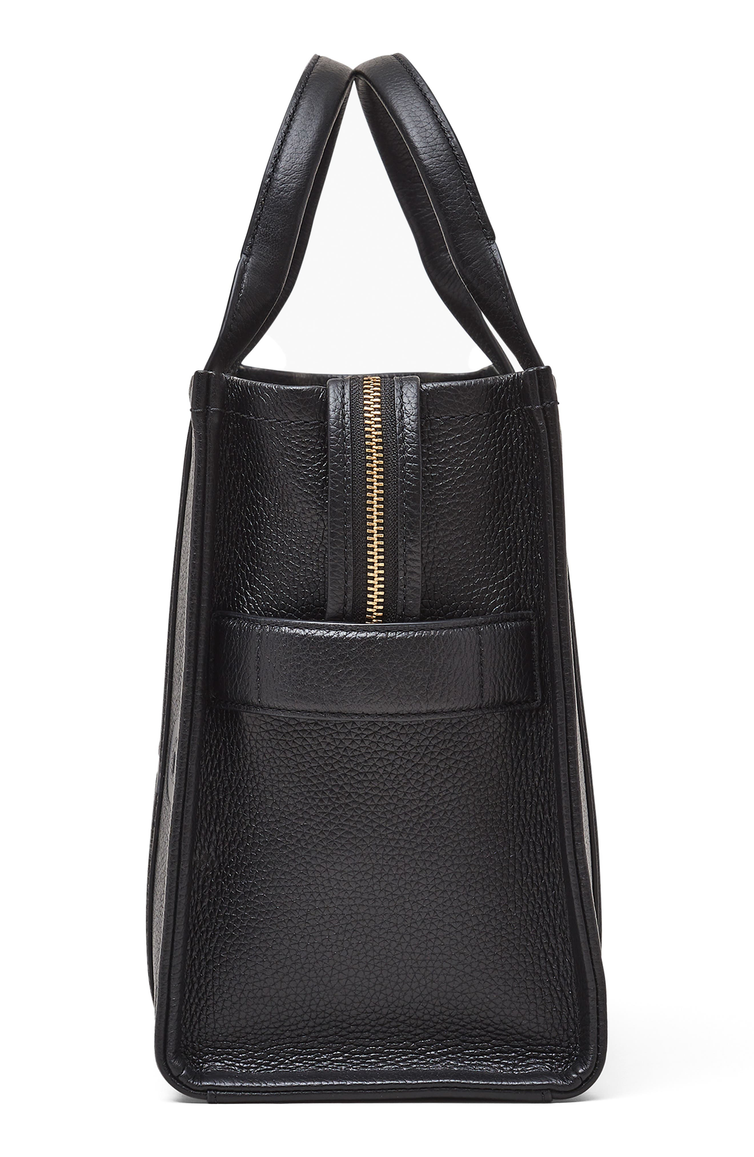 Marc Jacobs The Leather Medium Tote Bag in Black at Nordstrom - 5
