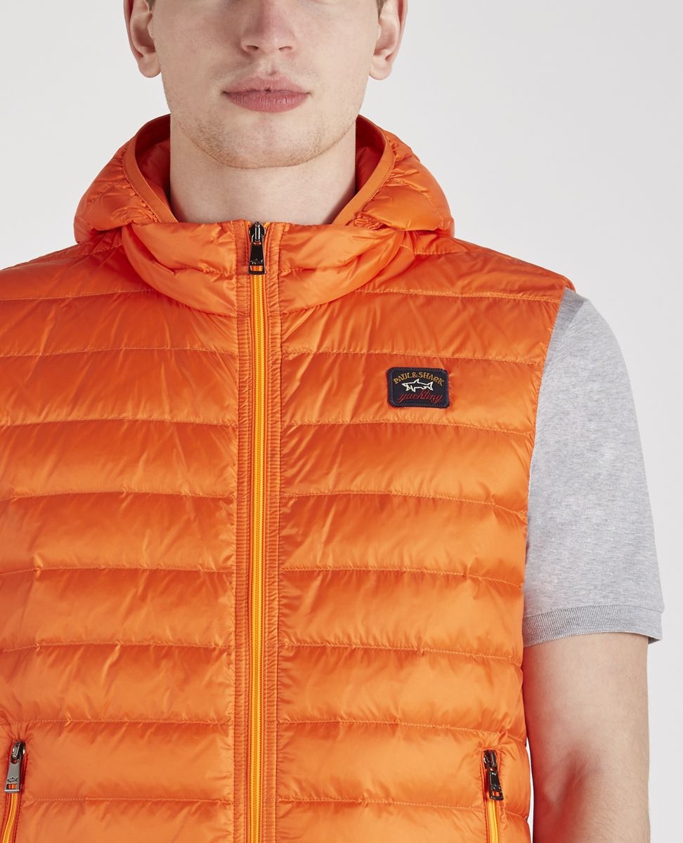 Ultralight down vest with detachable hood - 3