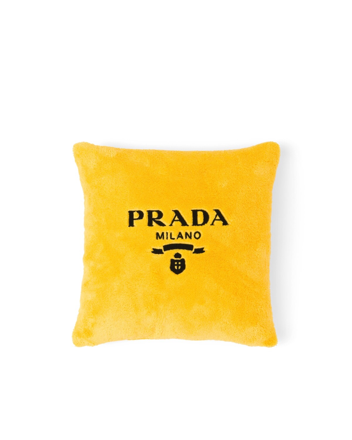 Embroidered terry pillow - 1