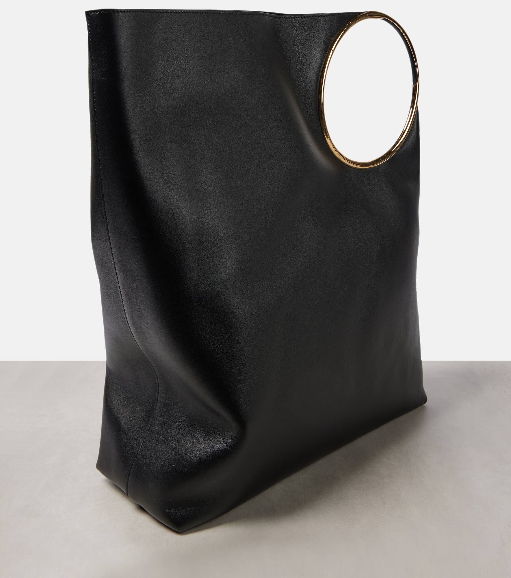 Ring XL leather tote bag - 4