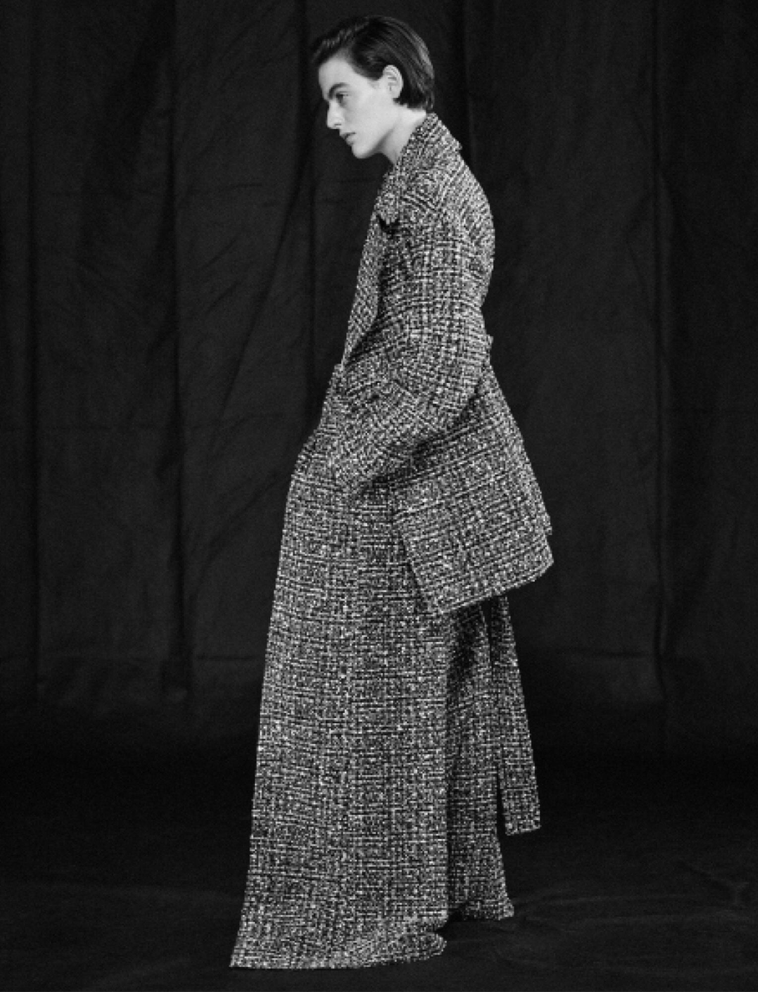 Wool Tweed Clery Coat - 7