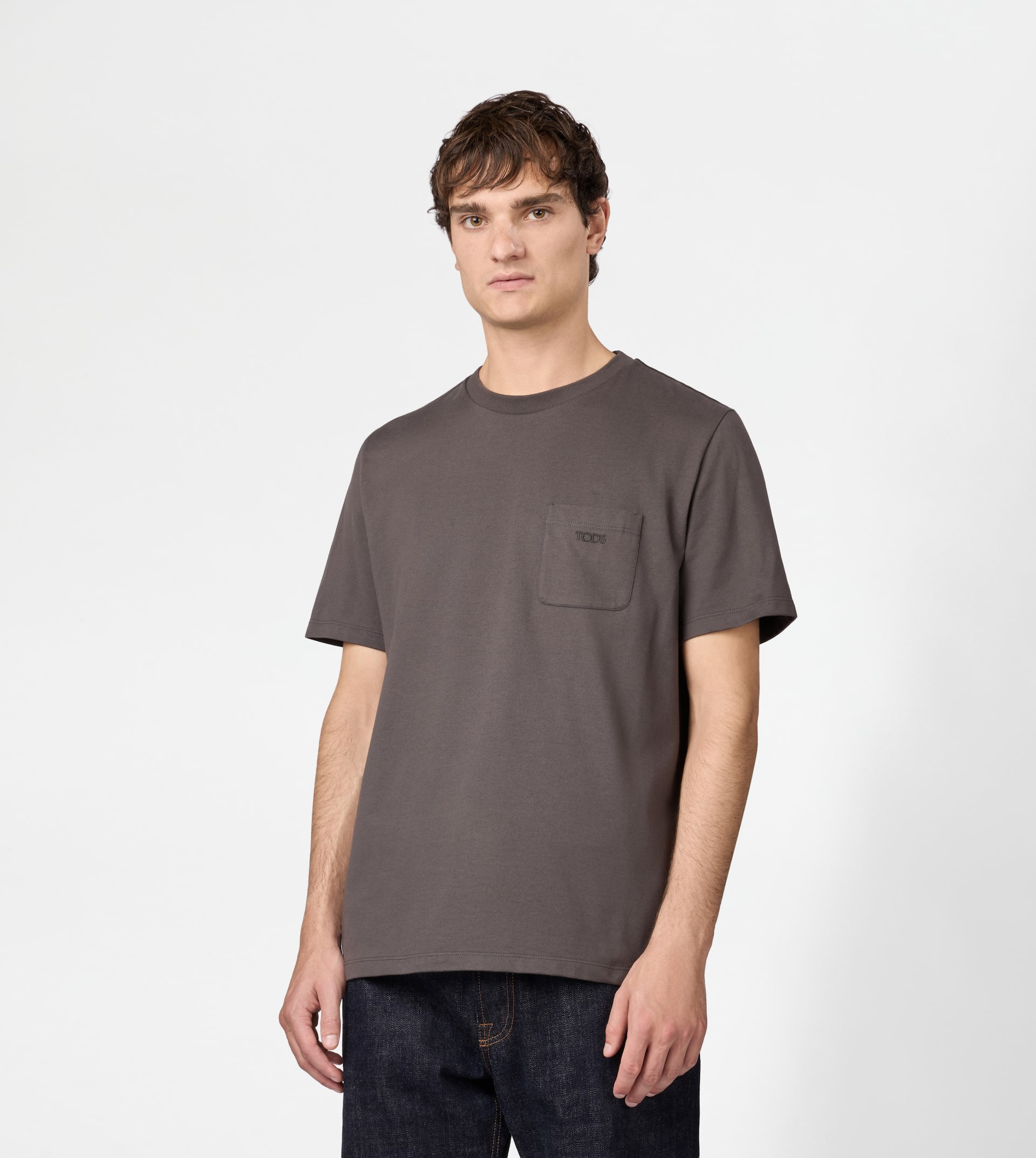 T-SHIRT IN JERSEY - GREY - 2