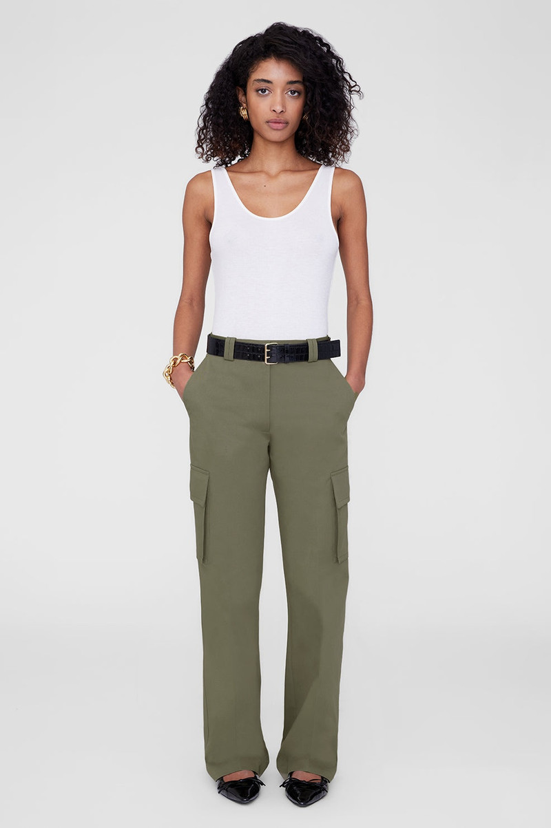 ANINE BING Dayton Cargo Pant - Olive outlook