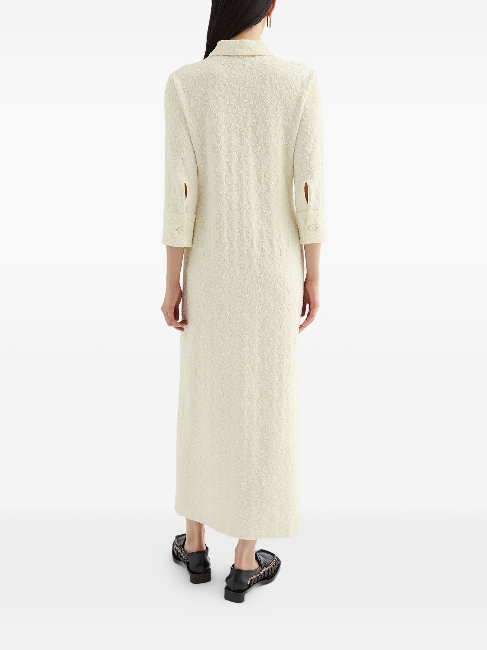 floral-embellished maxi dress - 4