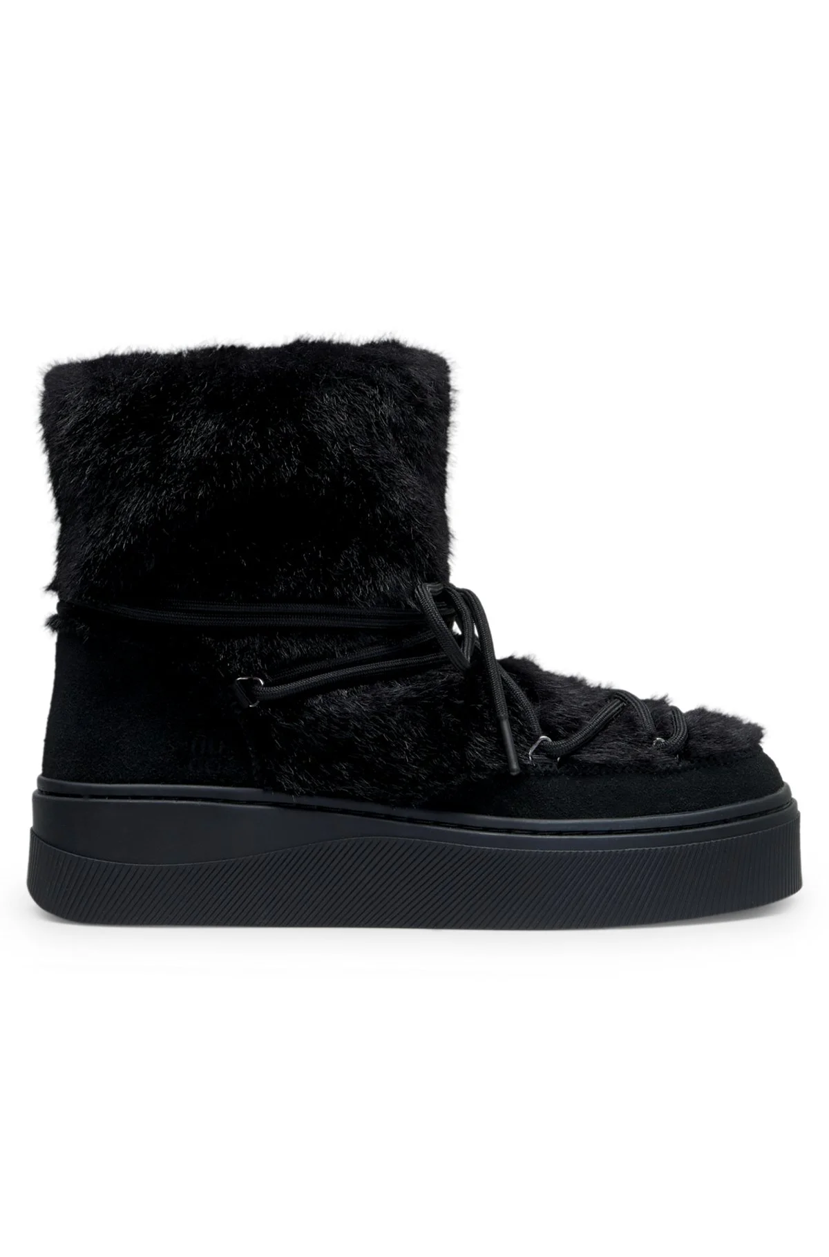 PLATFORM BOOTS WITH FAUX-FUR UPPERS - 1