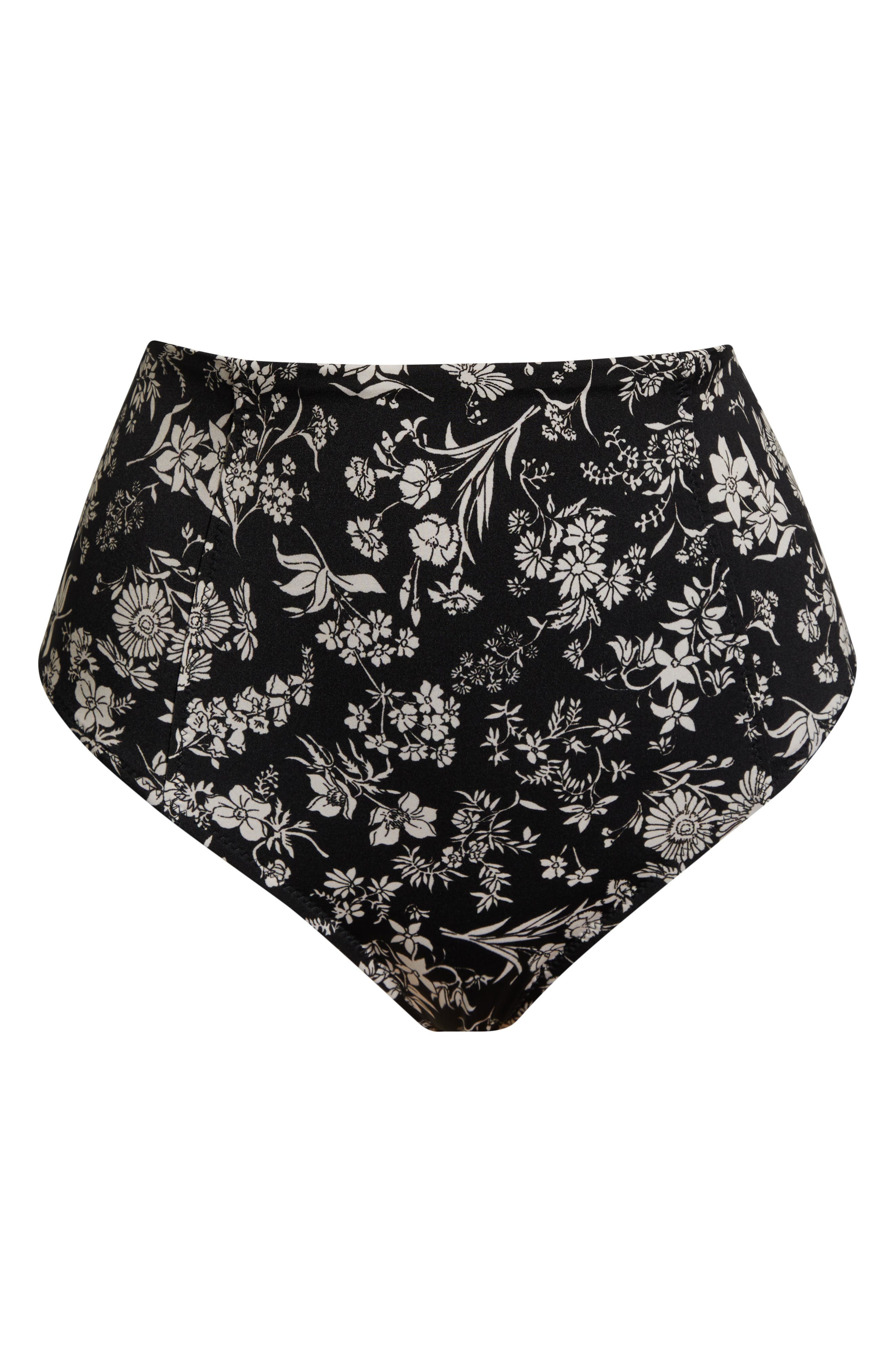 Ulla Johnson Zahara High Waist Bikini Bottoms in Midnight Bloom at Nordstrom - 6
