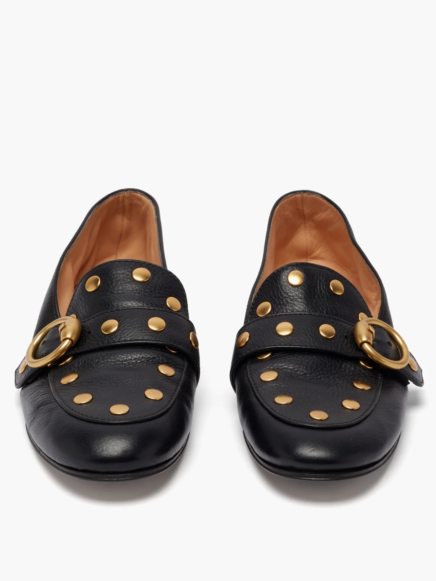 Bryce Flair studded leather loafers - 4