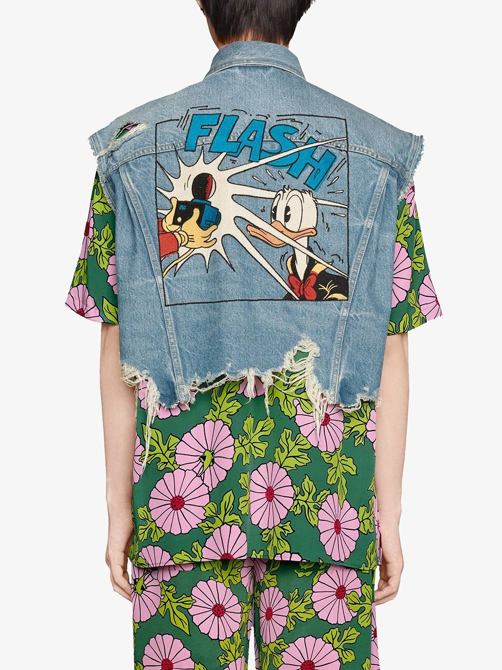 x Disney denim vest - 4