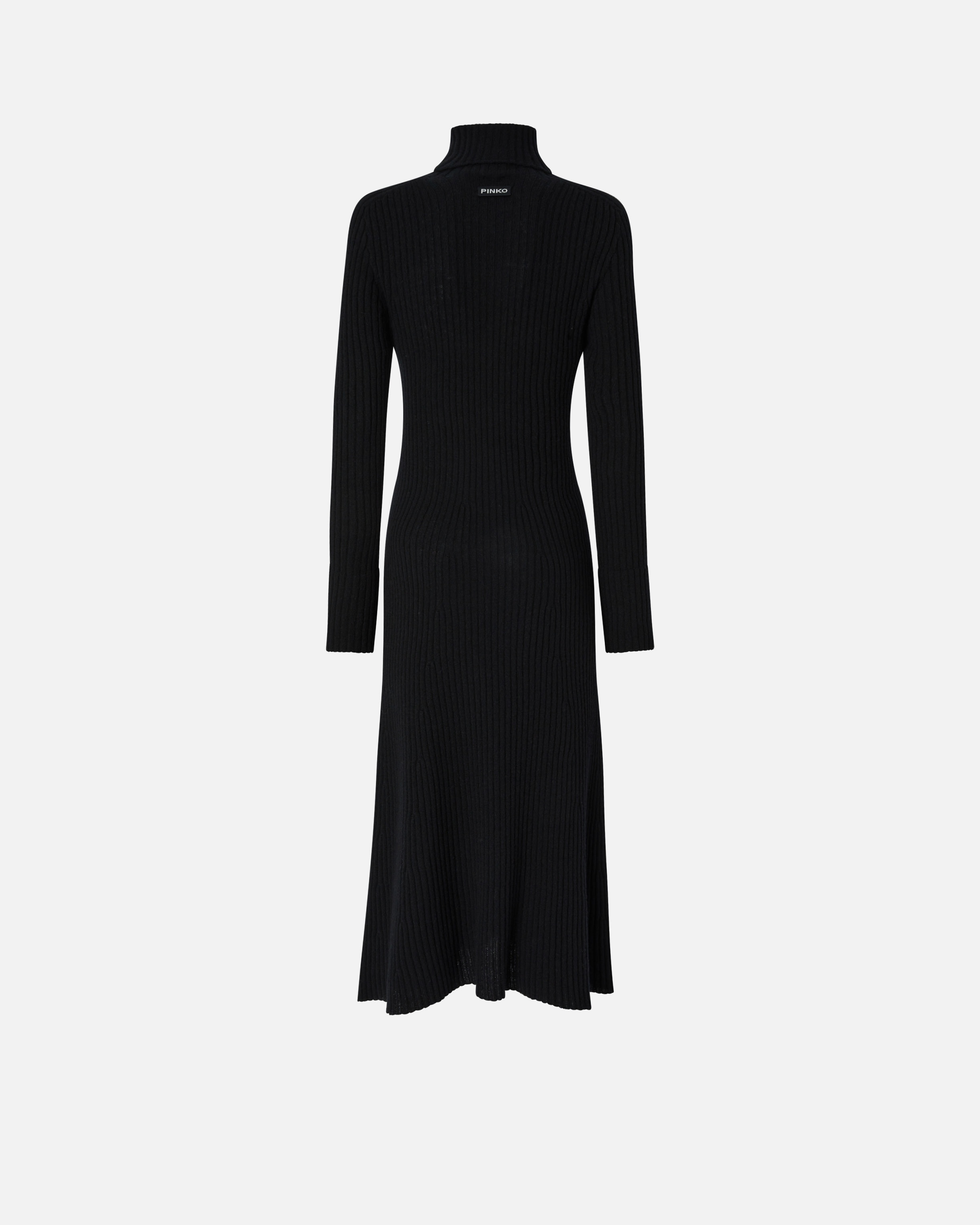 LONG RIBBED KNIT CASHMERE-BLEND DRESS - 6