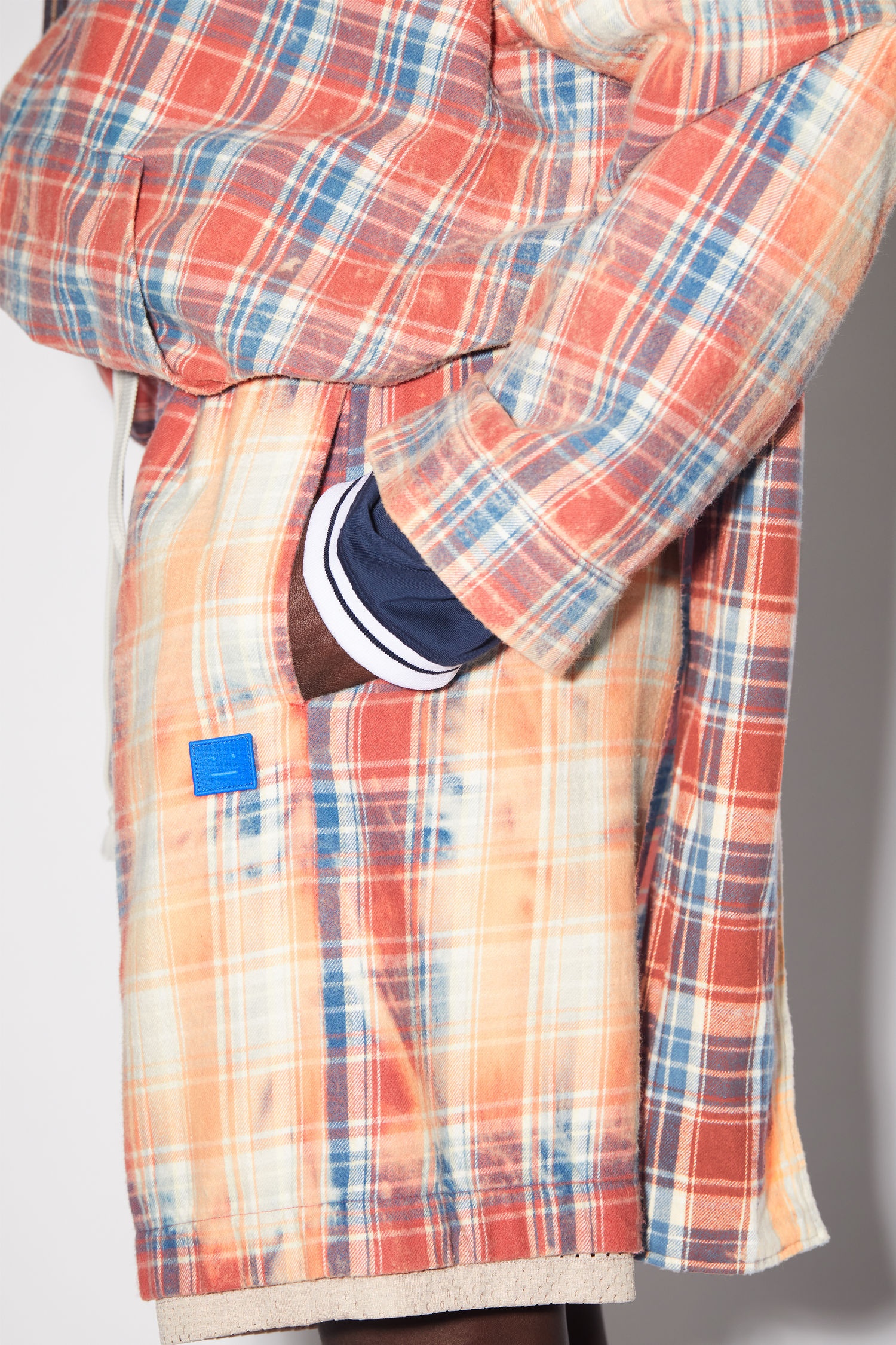 Flannel shorts - Pink/blue - 5